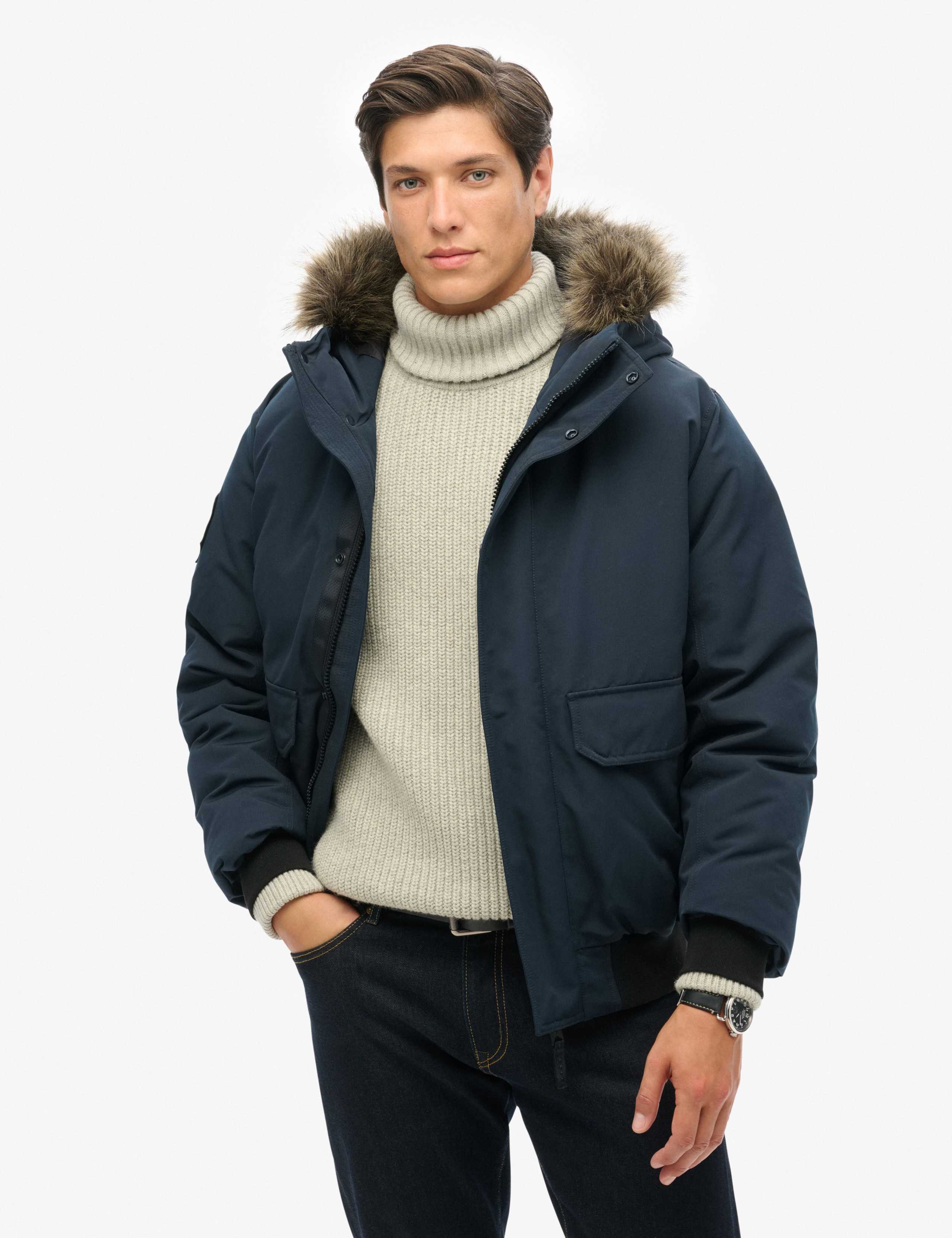 Hooded Padded Bomber Jacket