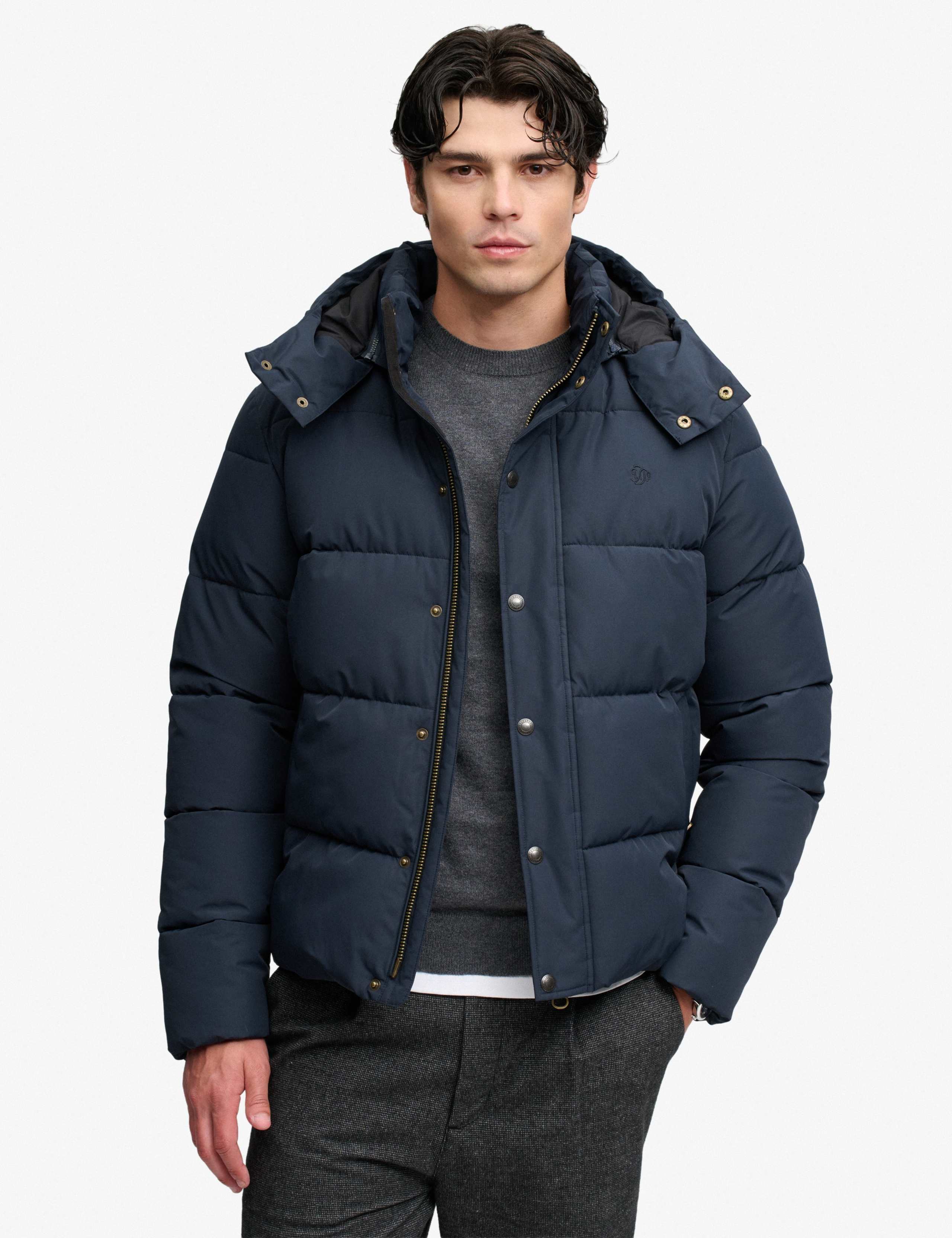 Quilted Padded Hooded Puffer Jacket