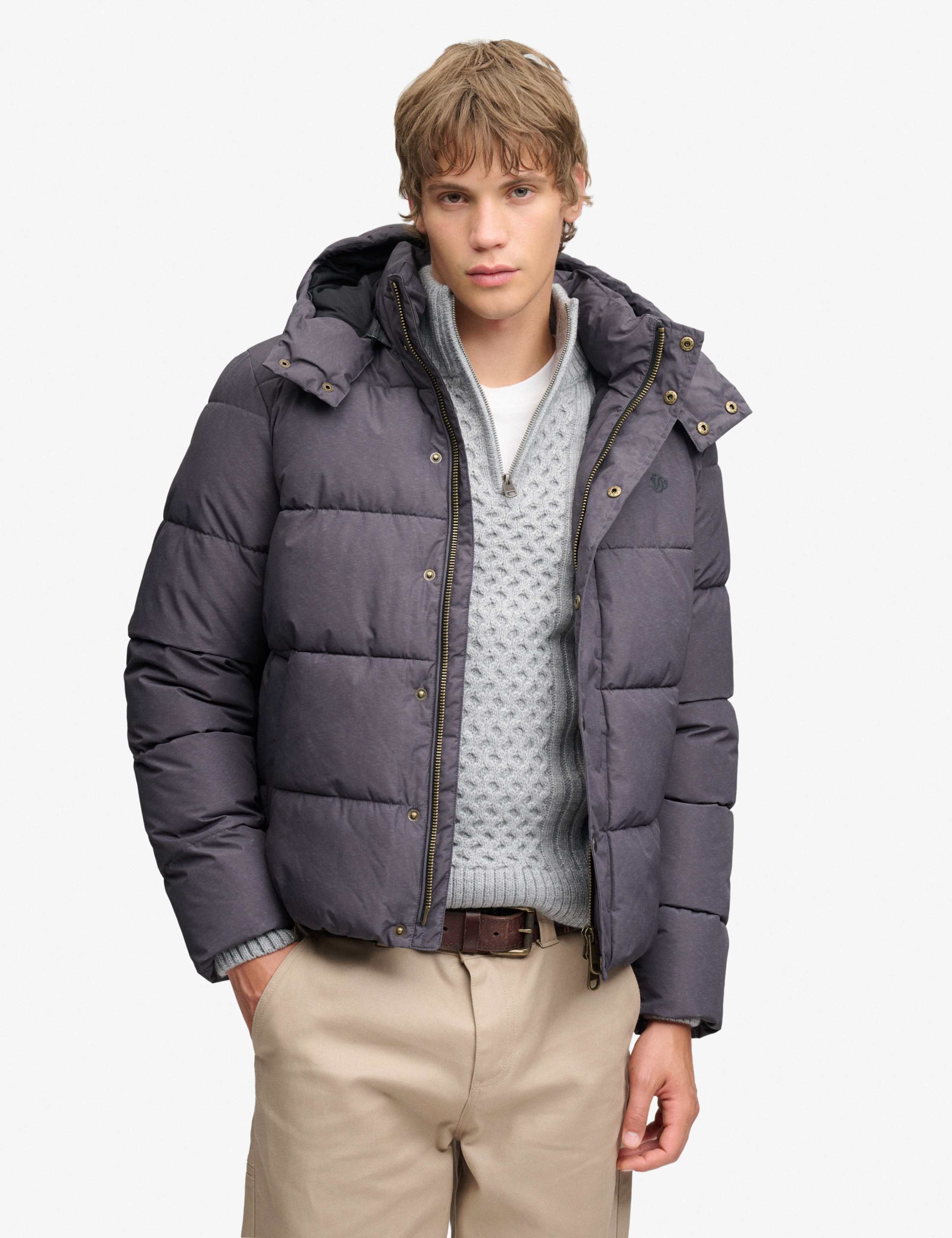 Quilted Padded Hooded Puffer Jacket