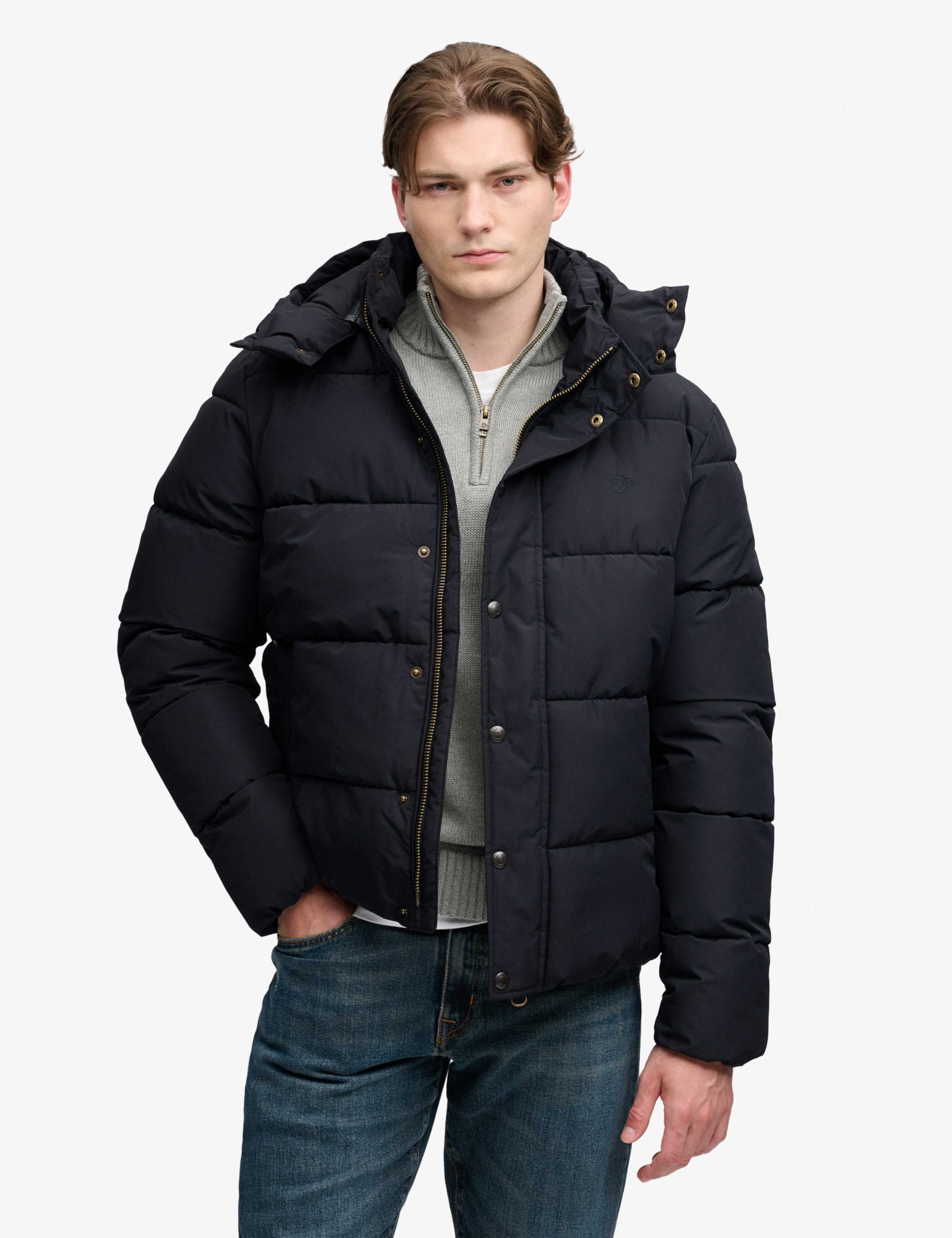 Quilted Padded Hooded Puffer Jacket