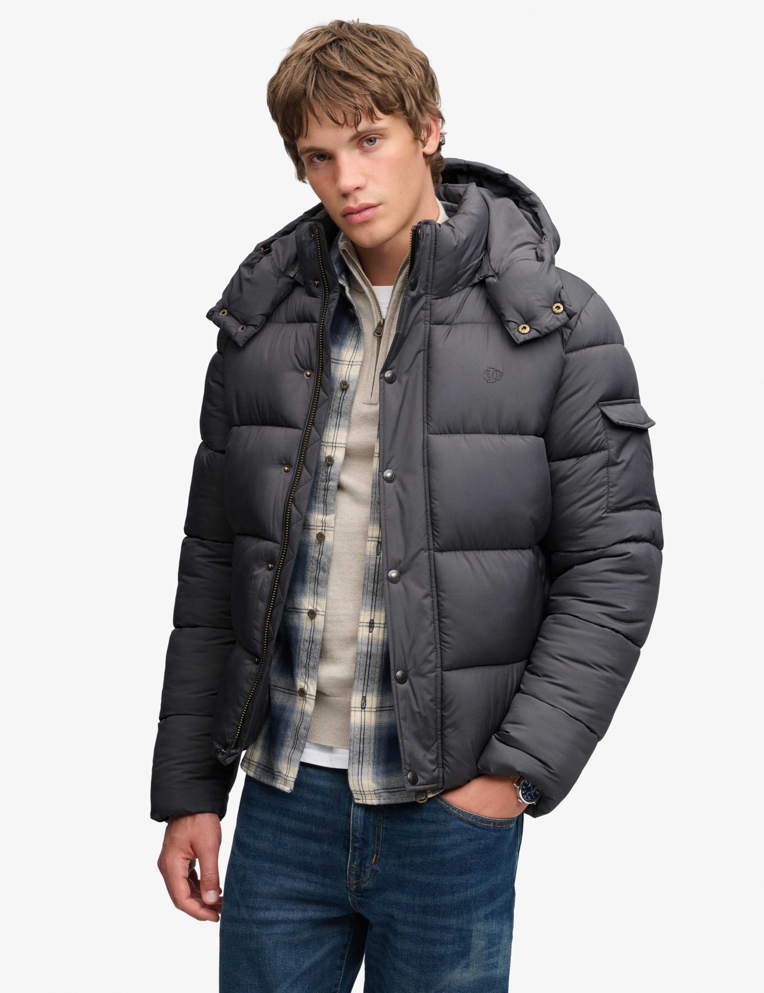 Quilted Padded Hooded Puffer Jacket