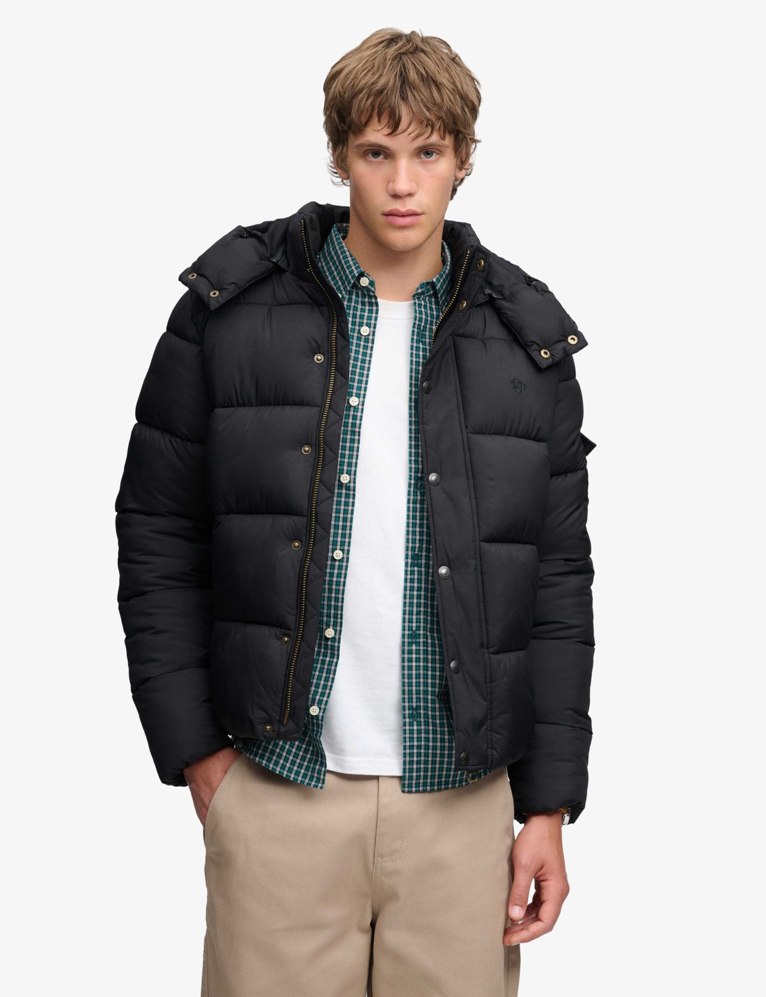 Quilted Padded Hooded Puffer Jacket