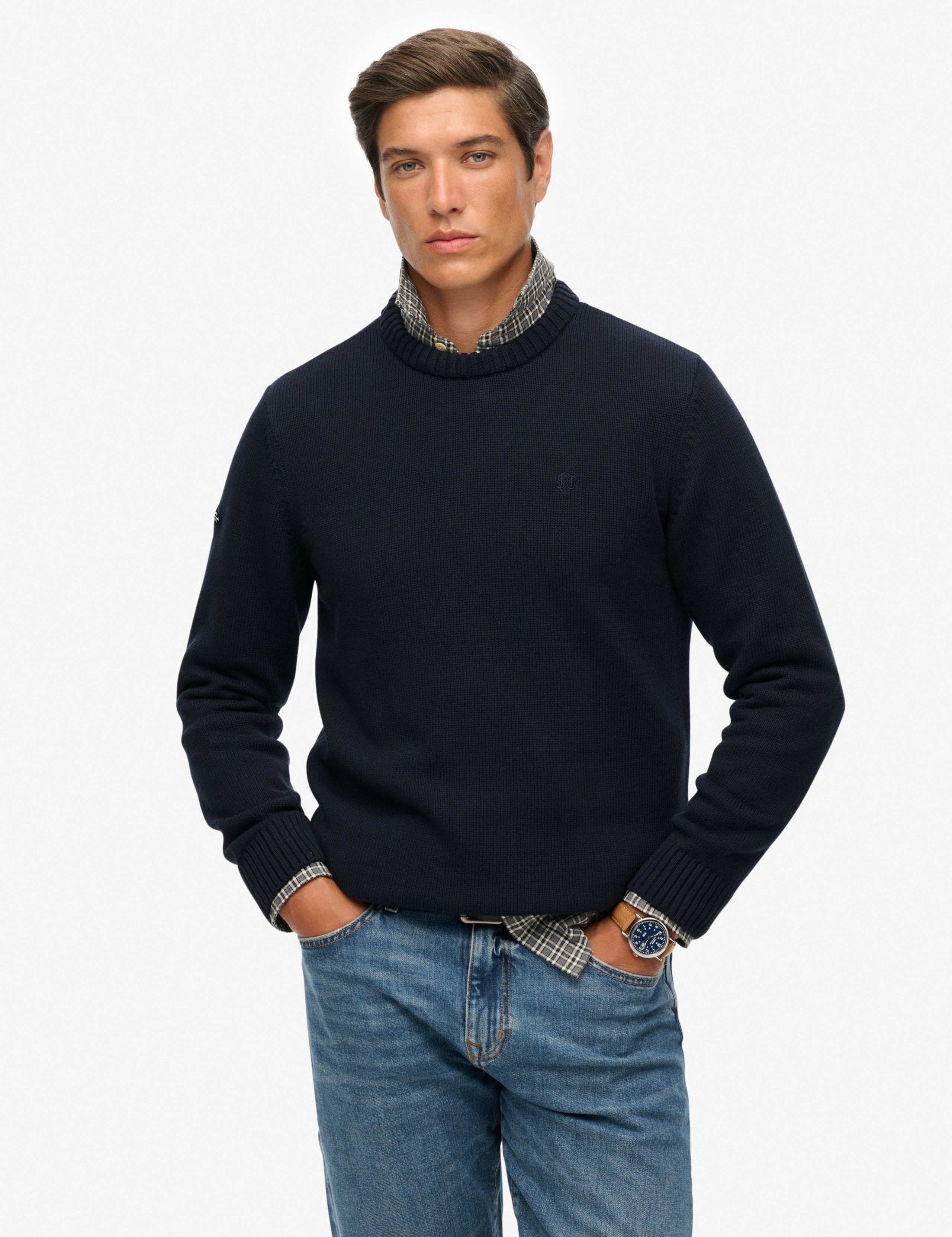 Pure Cotton Crew Neck Jumper