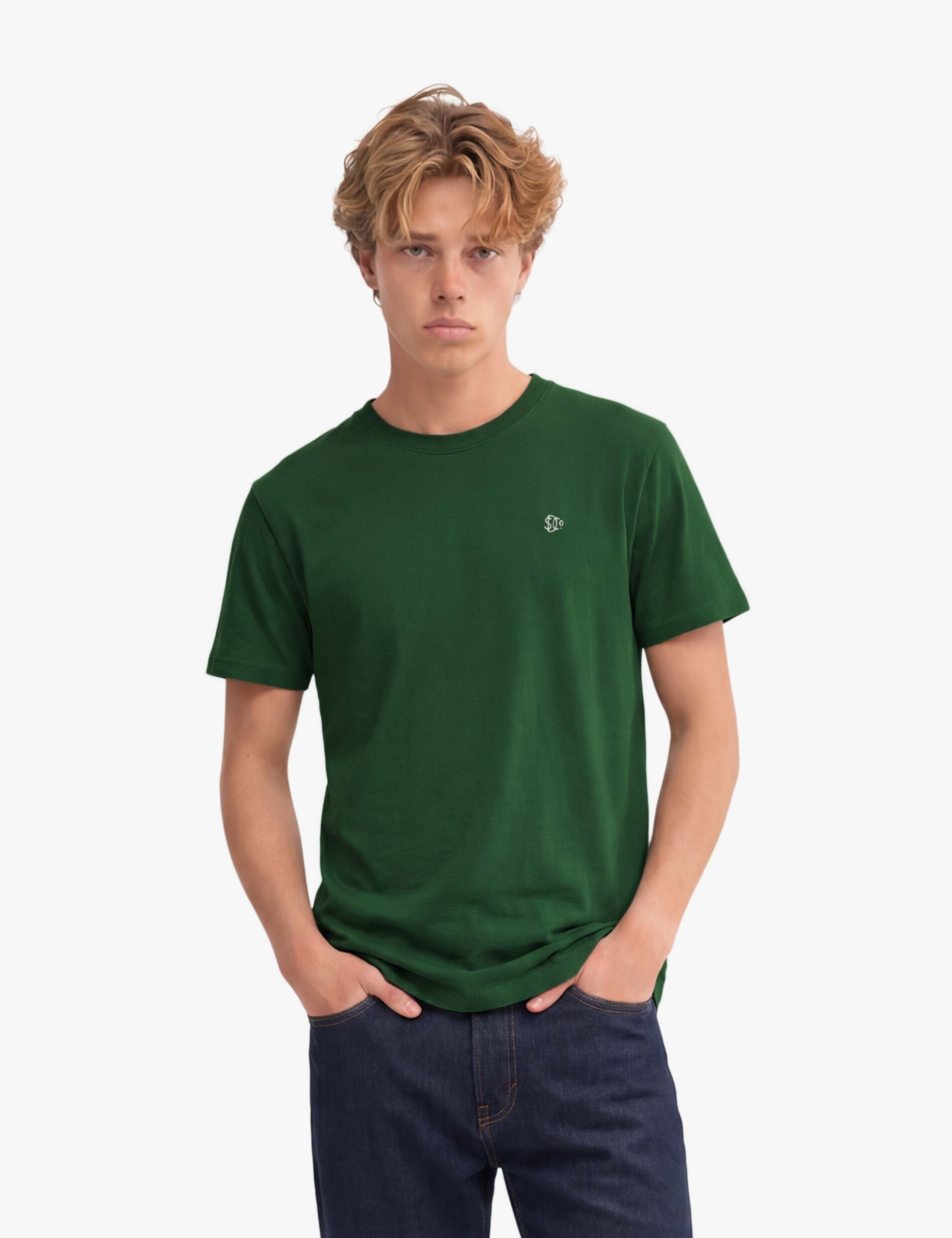 Pure Cotton Crew Neck T-Shirt