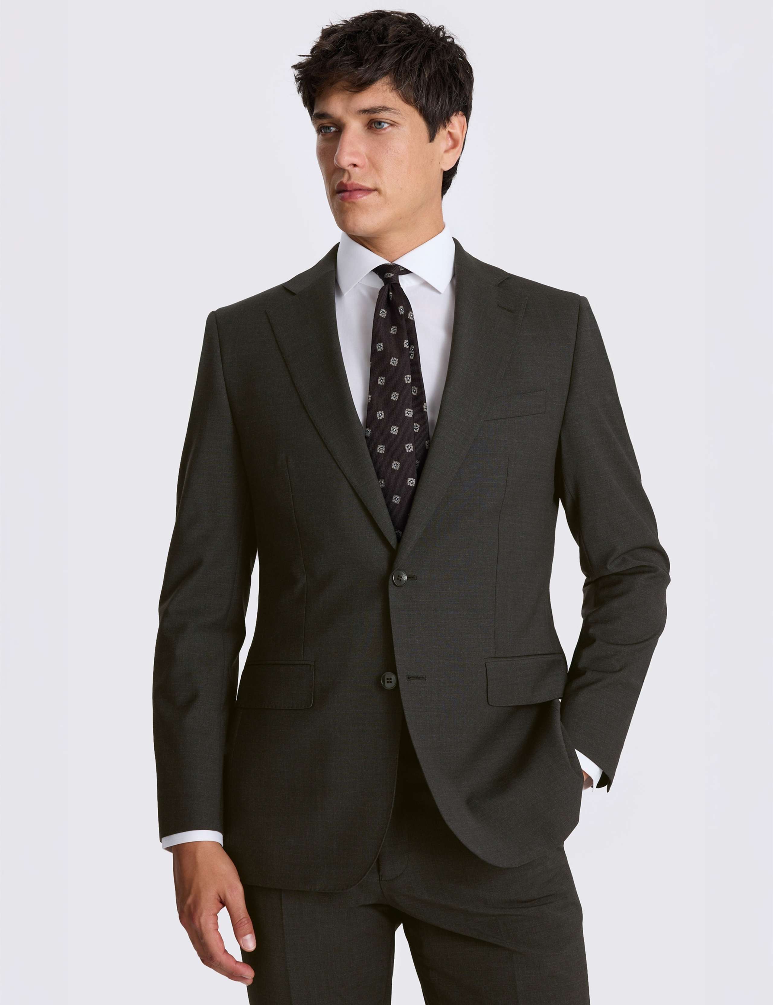Tailored Fit Wool Rich Suit Jacket