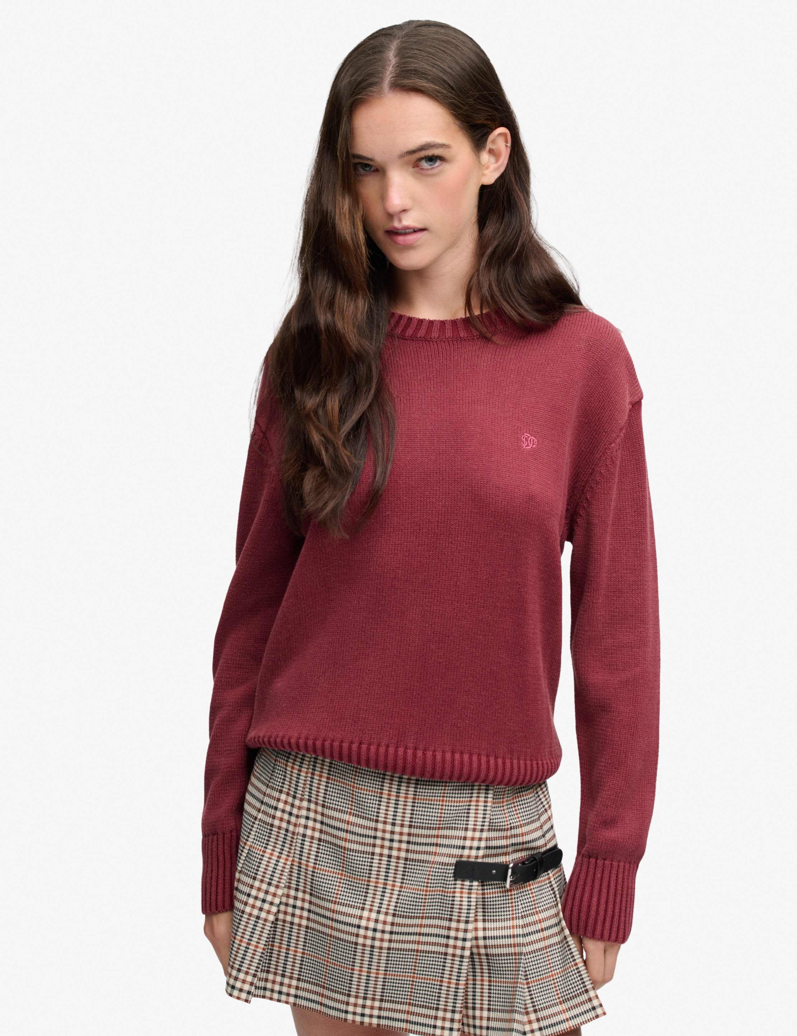 Pure Cotton Crew Neck Jumper