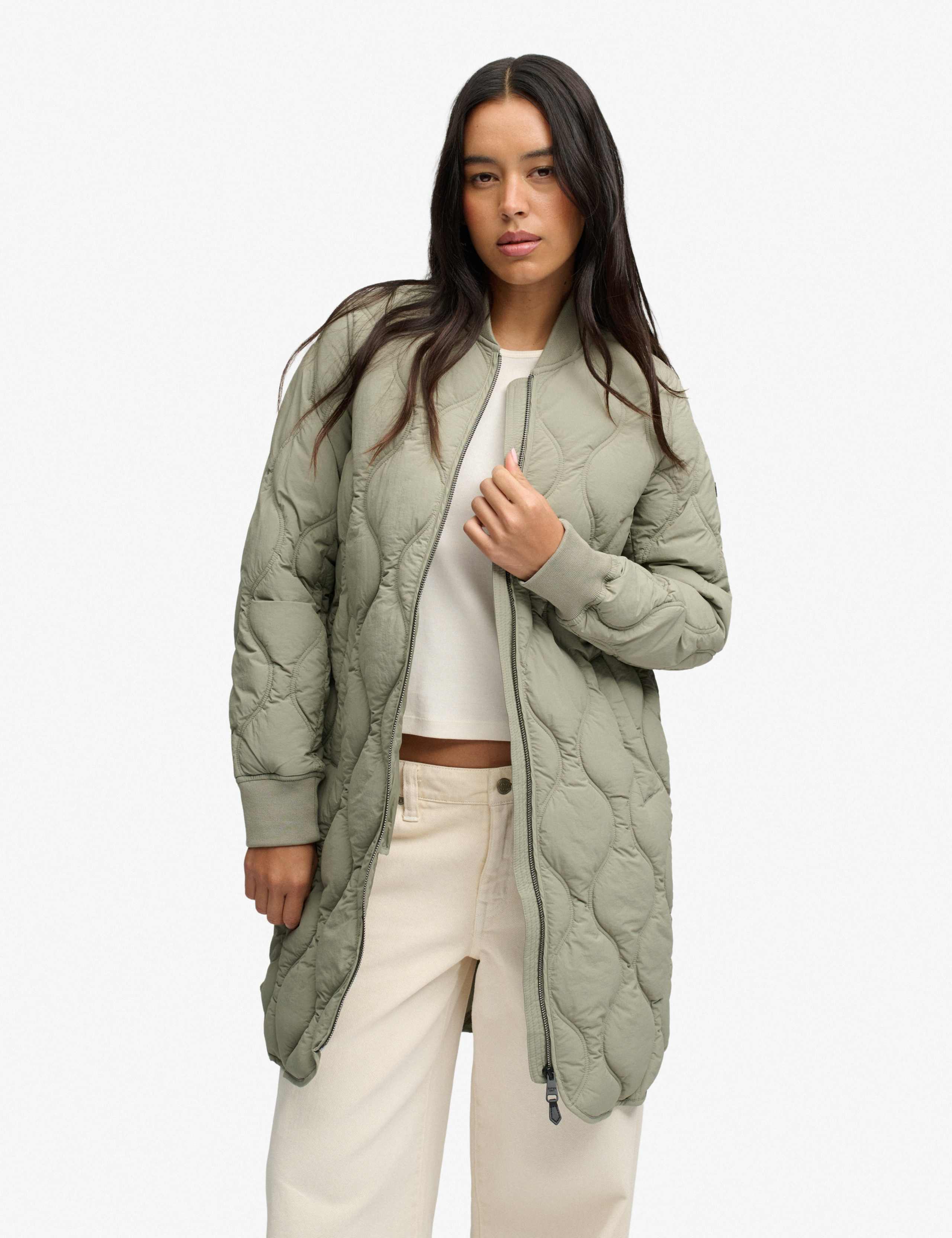 Quilted Longline Jacket