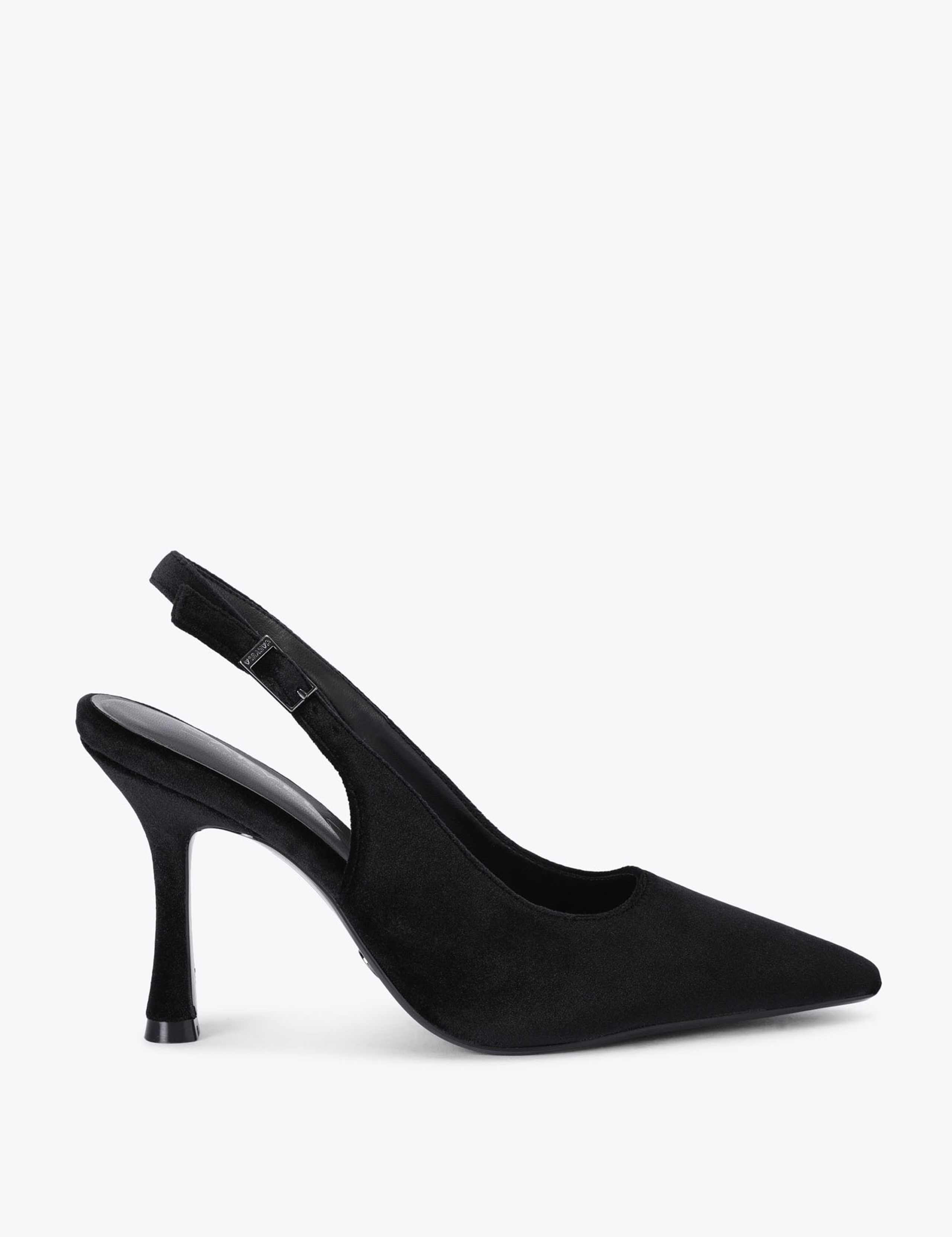 Velvet Pointed Court Shoes