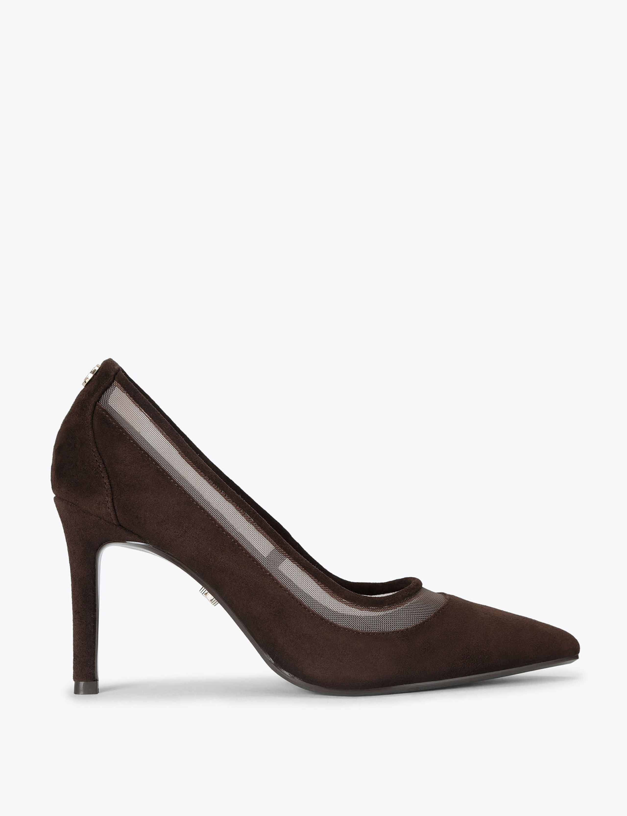 Suede Stiletto Heel Court Shoes