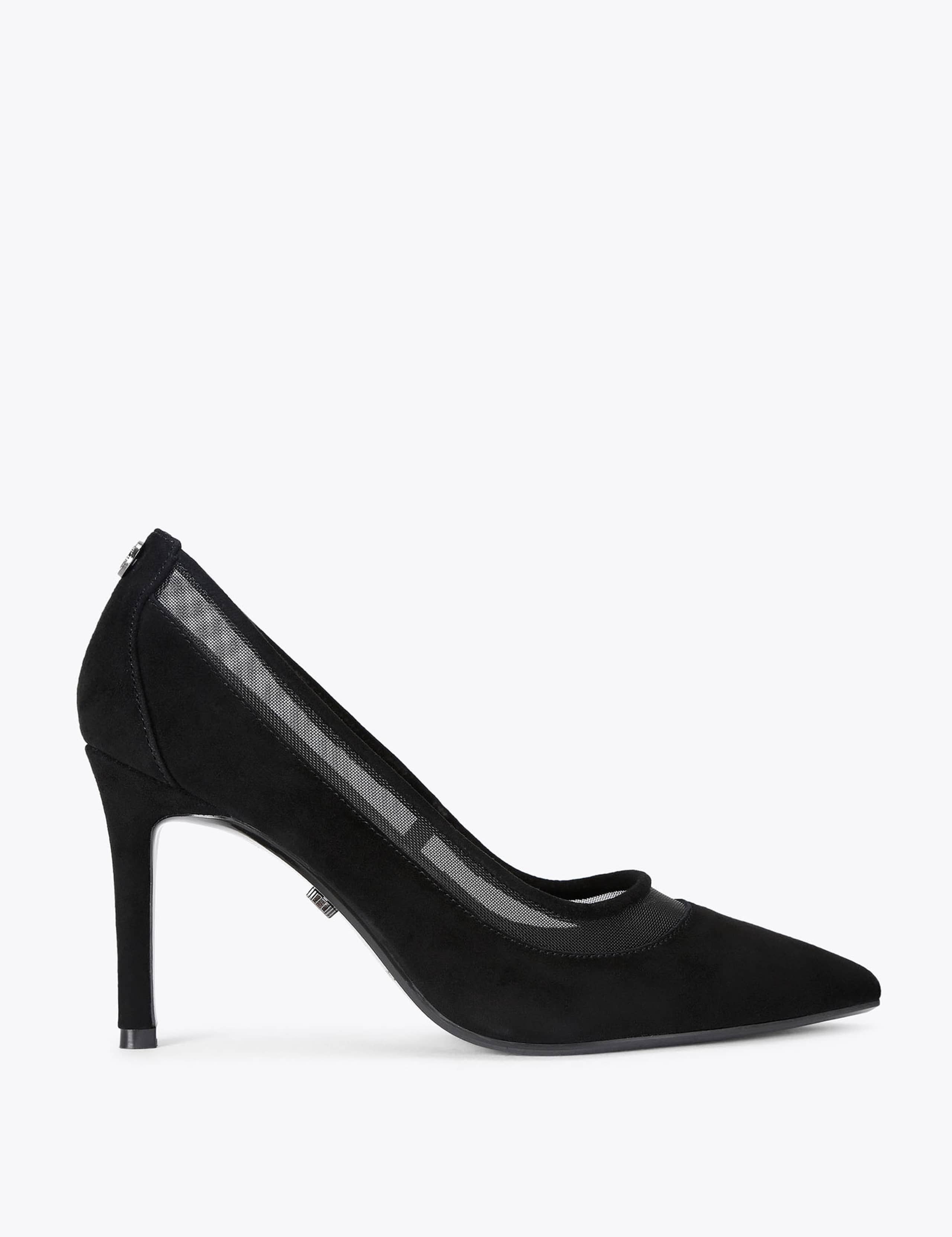 Suede Stiletto Heel Court Shoes