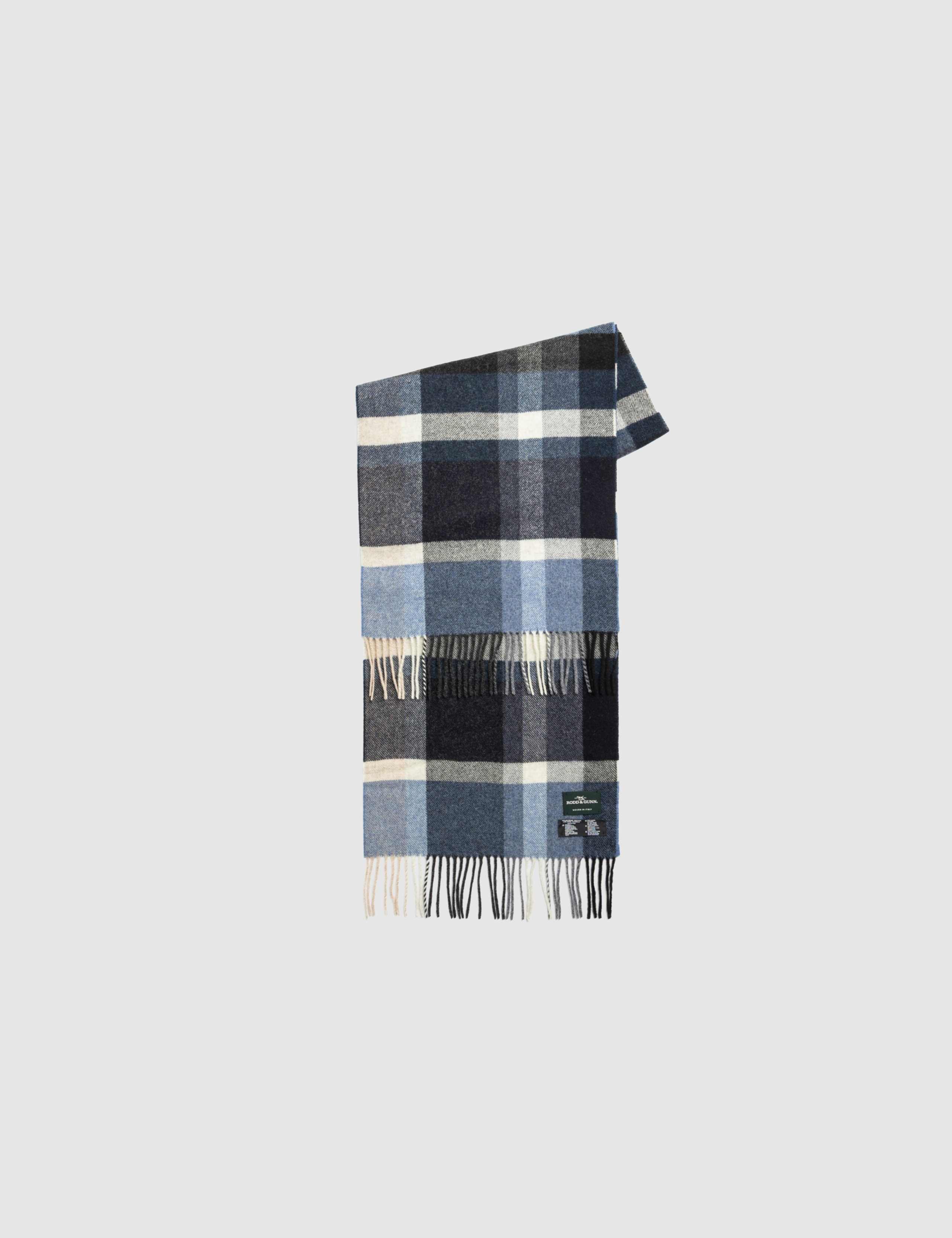 Pure Wool Checked Scarf