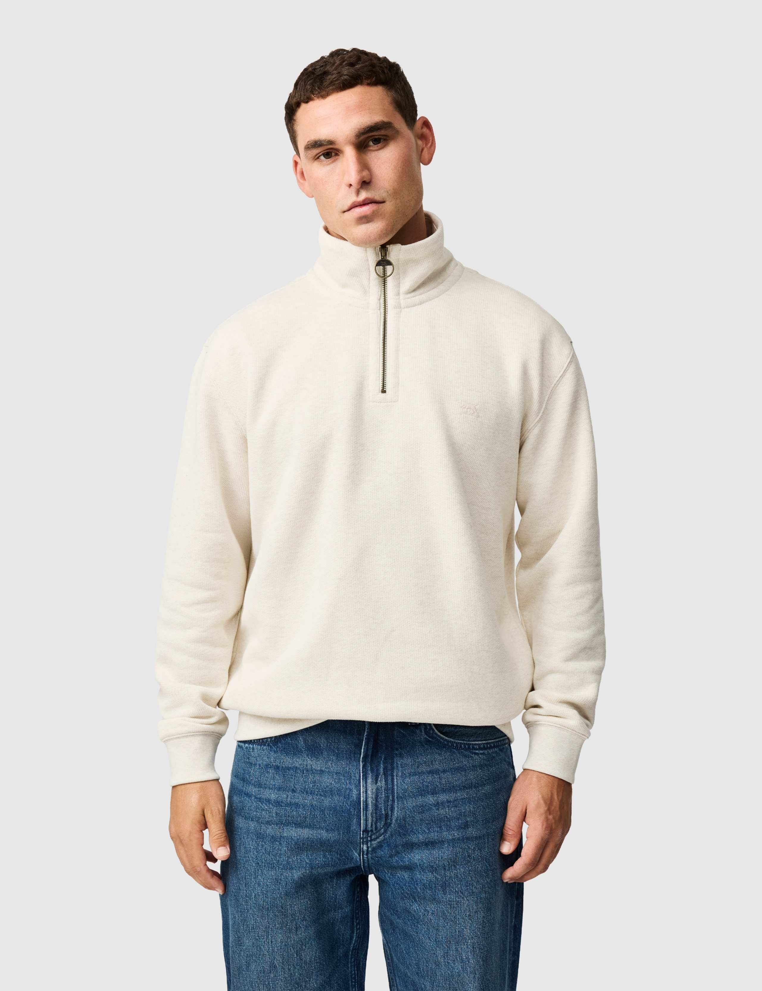 Newfield Cotton Rich Quarter Zip Sweatshirt