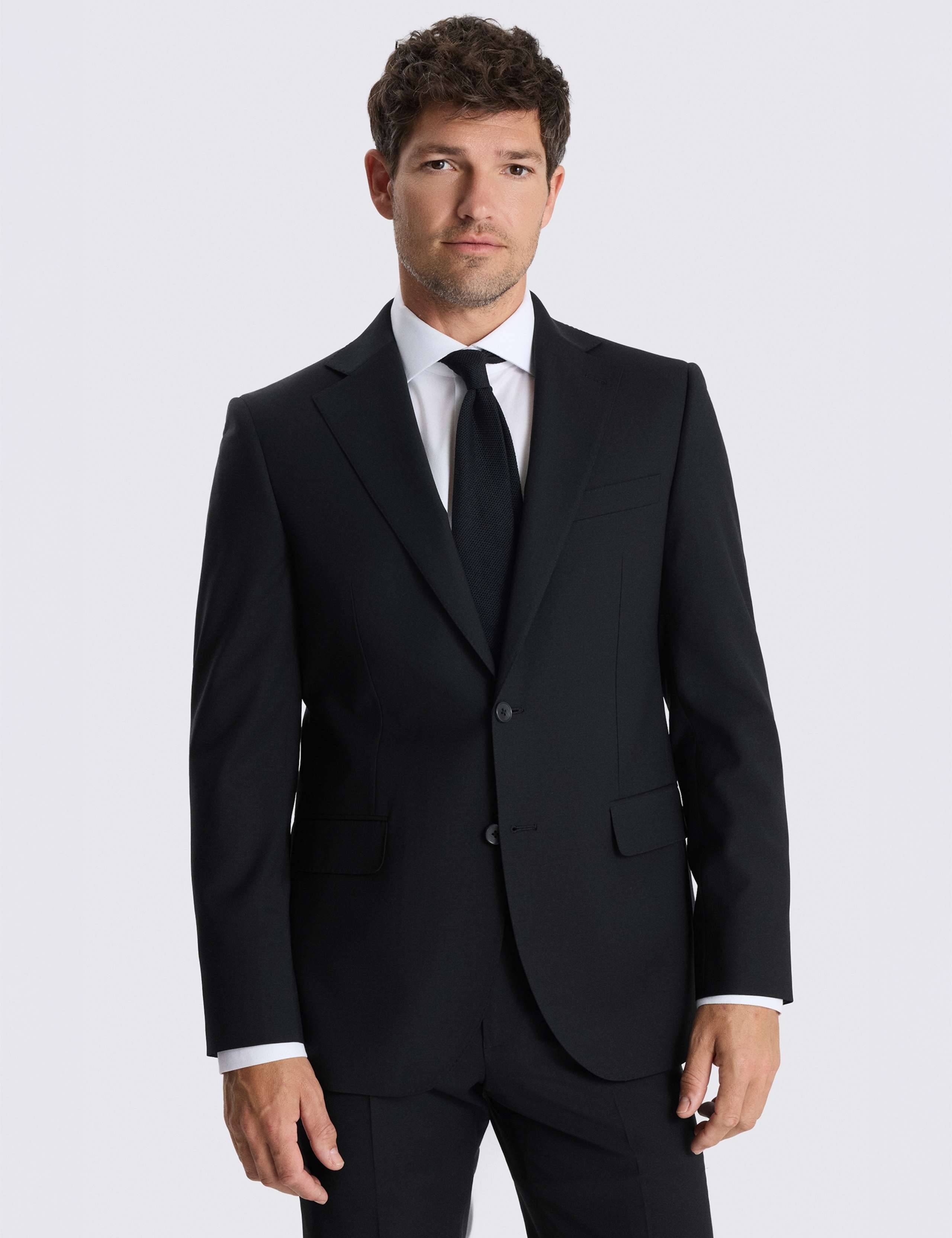 Tailored Fit Wool Rich Performance Suit Jacket