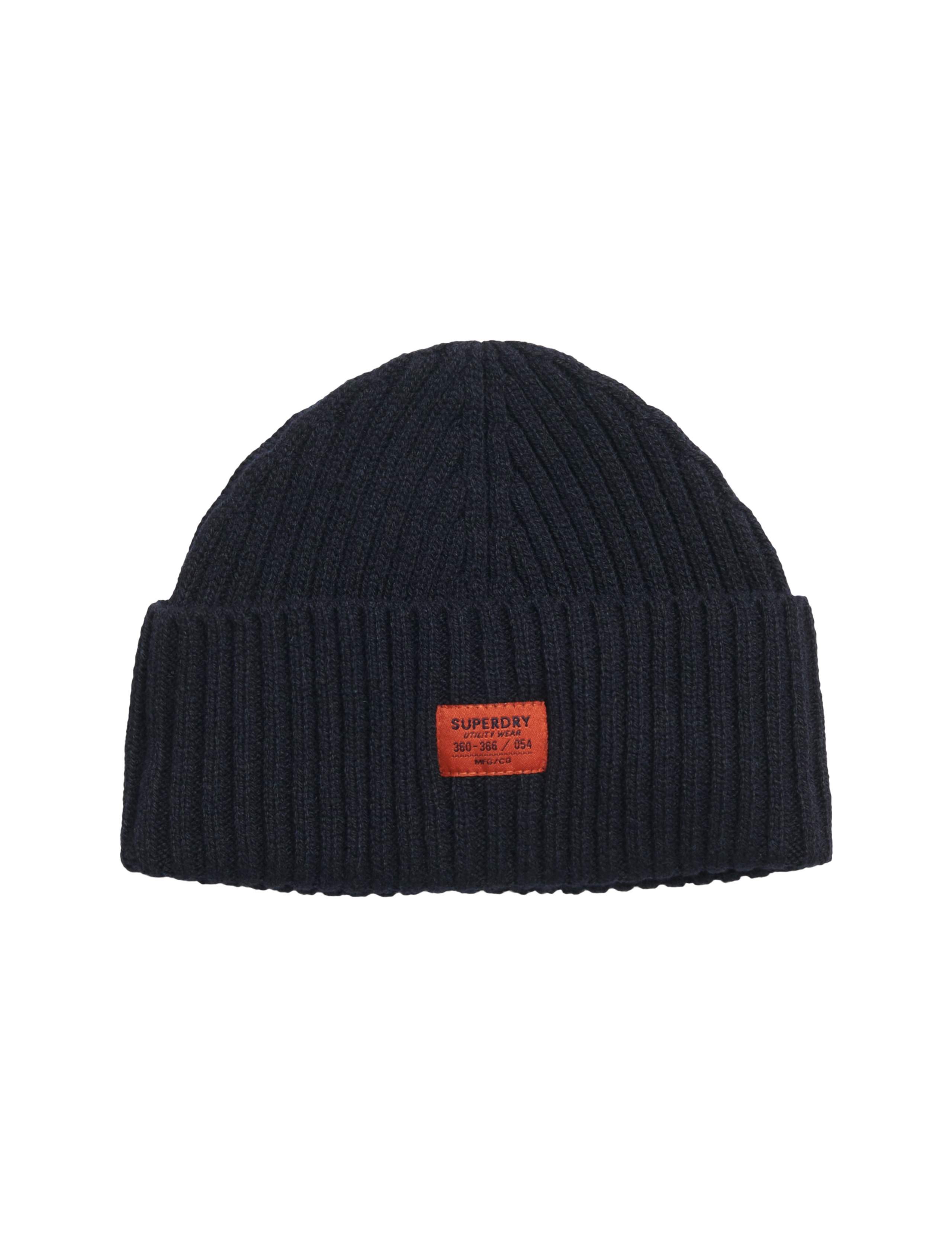 Wool Blend Ribbed Beanie Hat