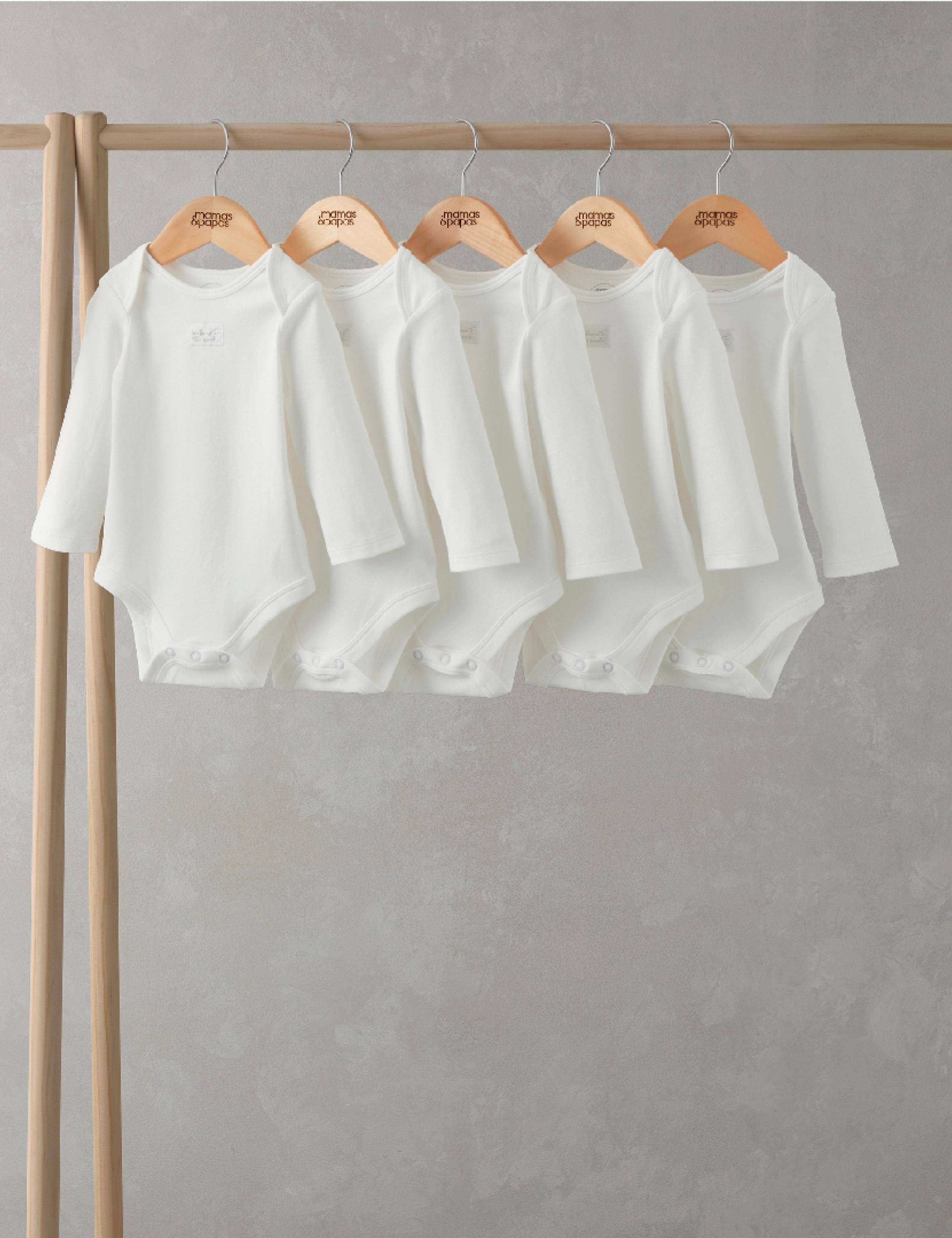 5 Pack Pure Cotton Welcome Bodysuits (0-24 Mths)