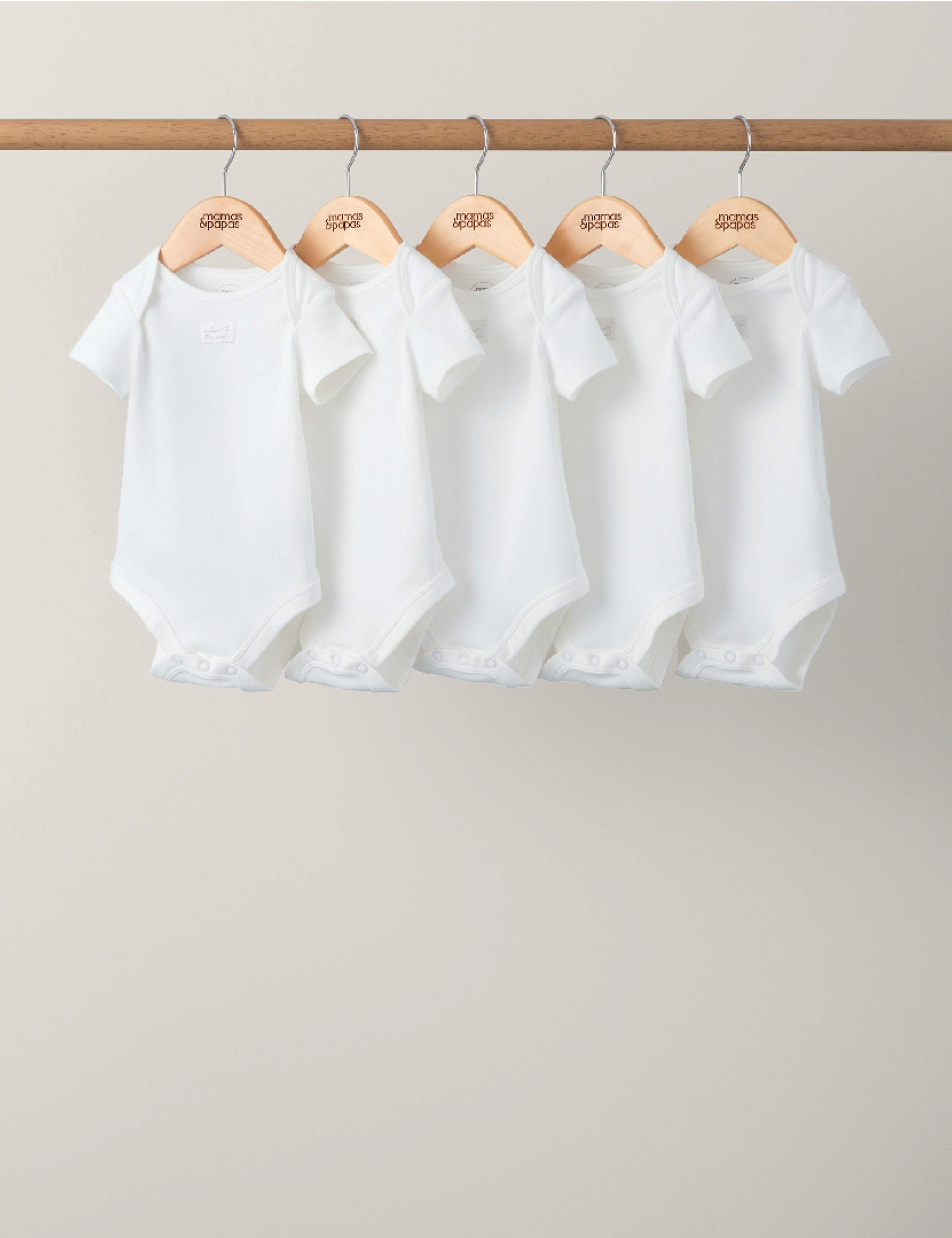 5 Pack Pure Cotton Welcome Bodysuits (0-24 Mths)