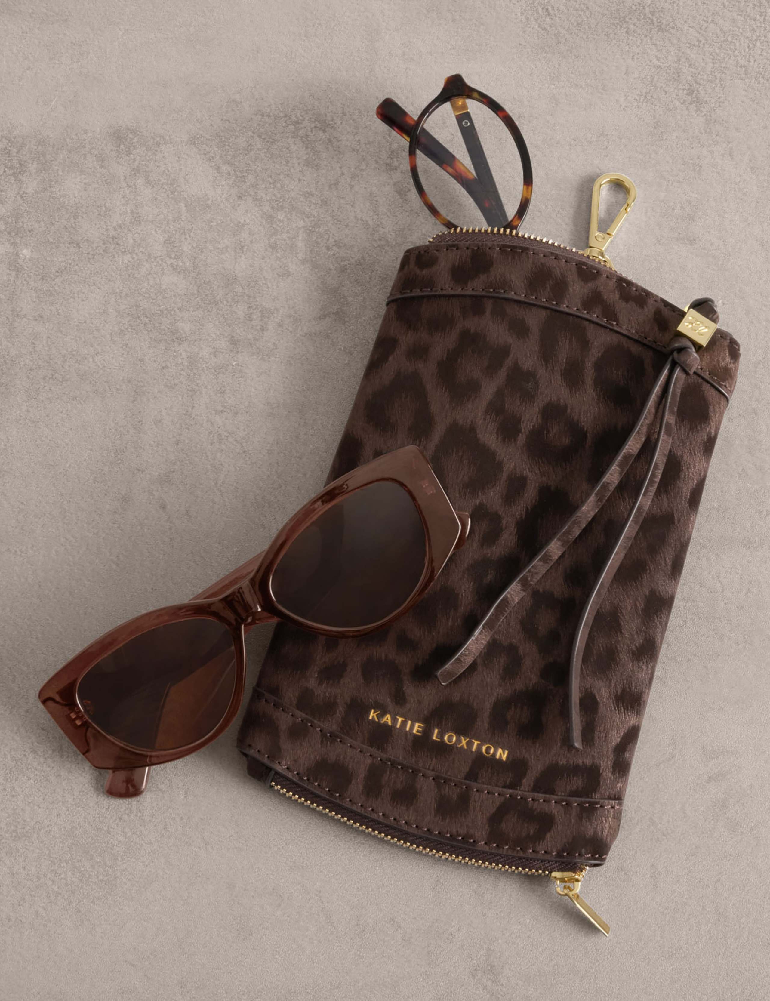 Animal Print Duo Sunglasses Case
