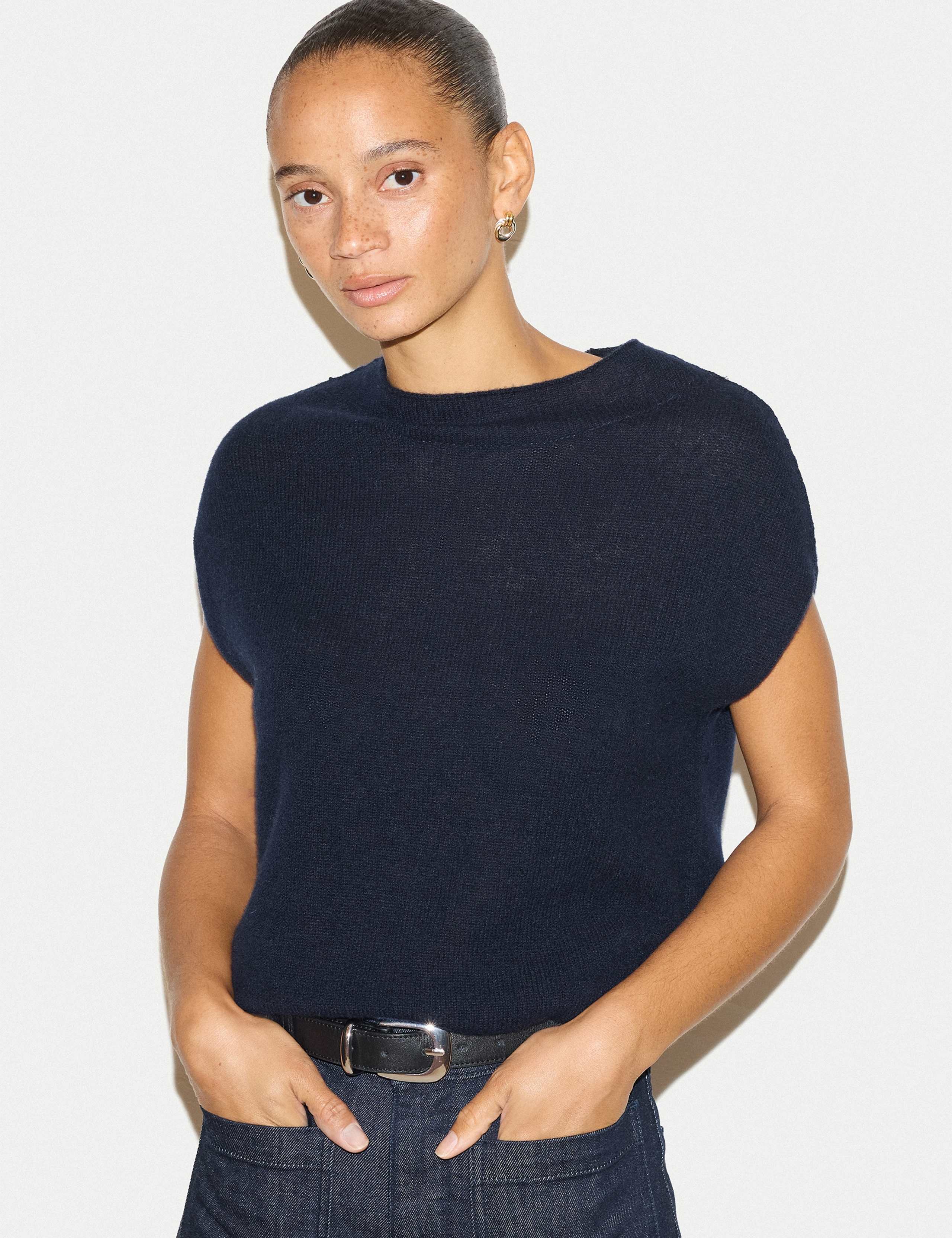 Pure Cashmere Relaxed Knitted Top