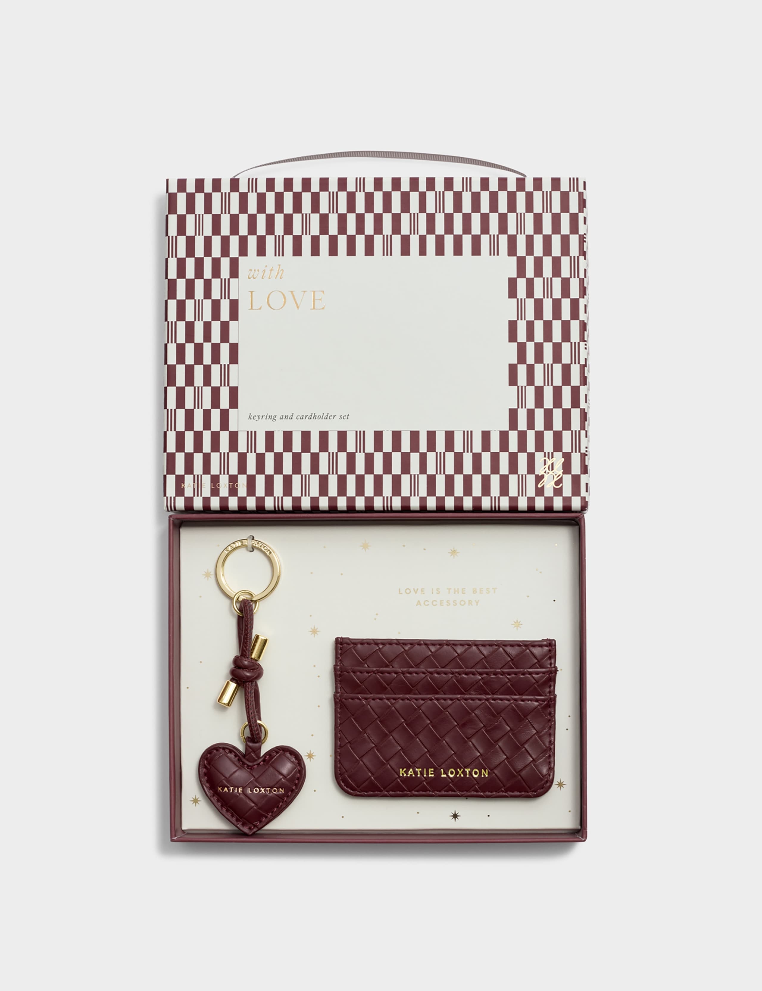 Faux Leather Keyring & Card Holder Gift Set