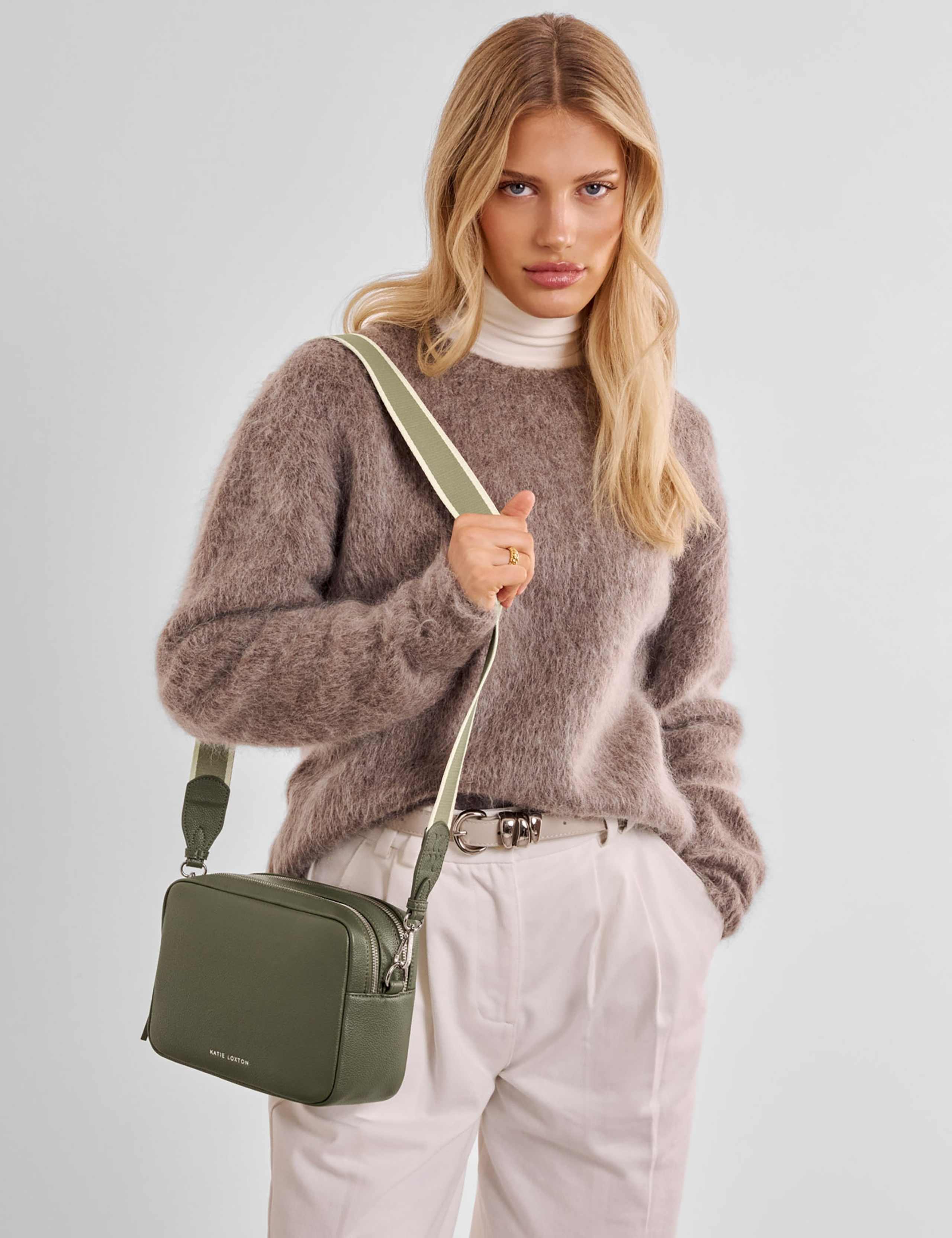 Faux Leather Cross Body Bag