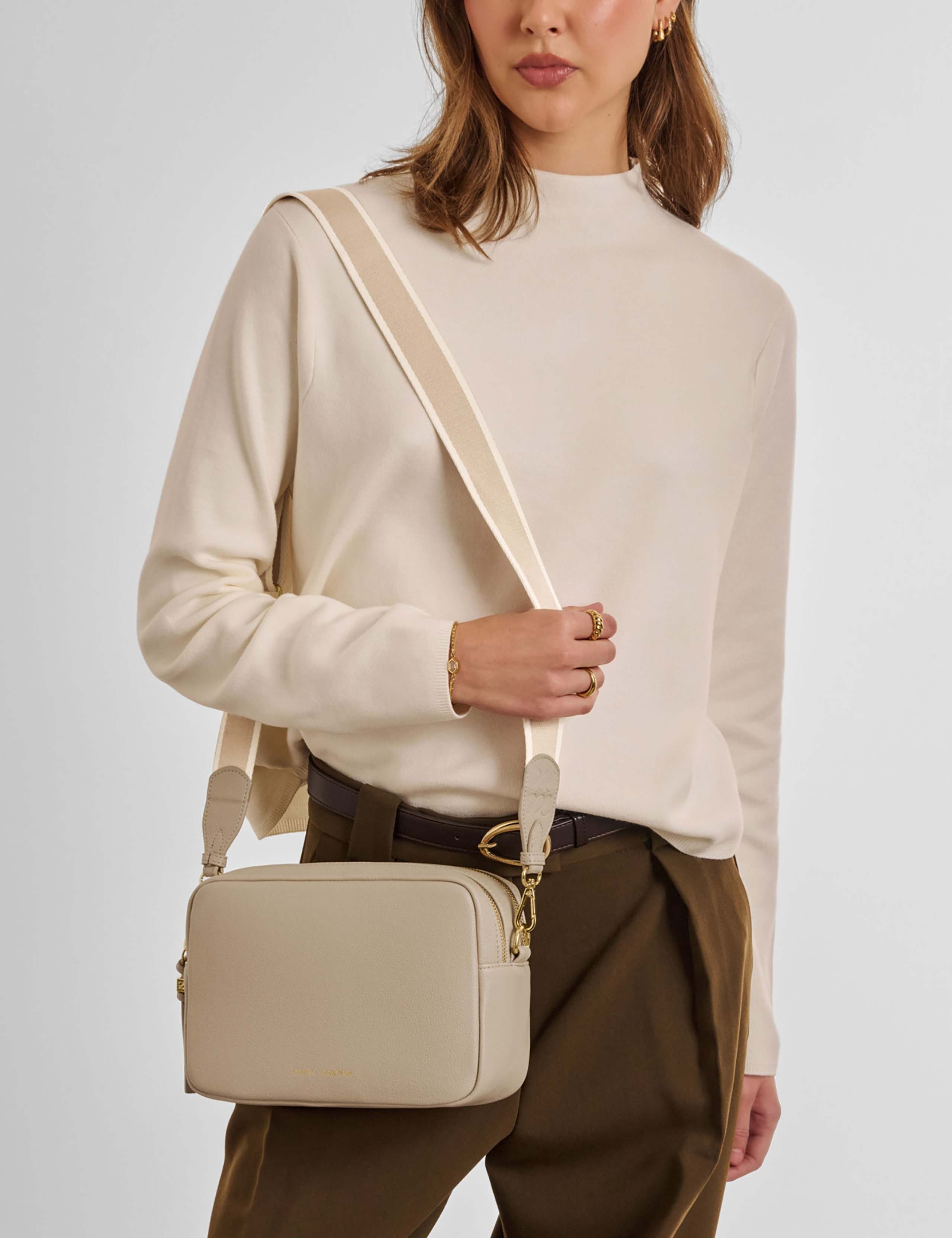 Faux Leather Cross Body Bag