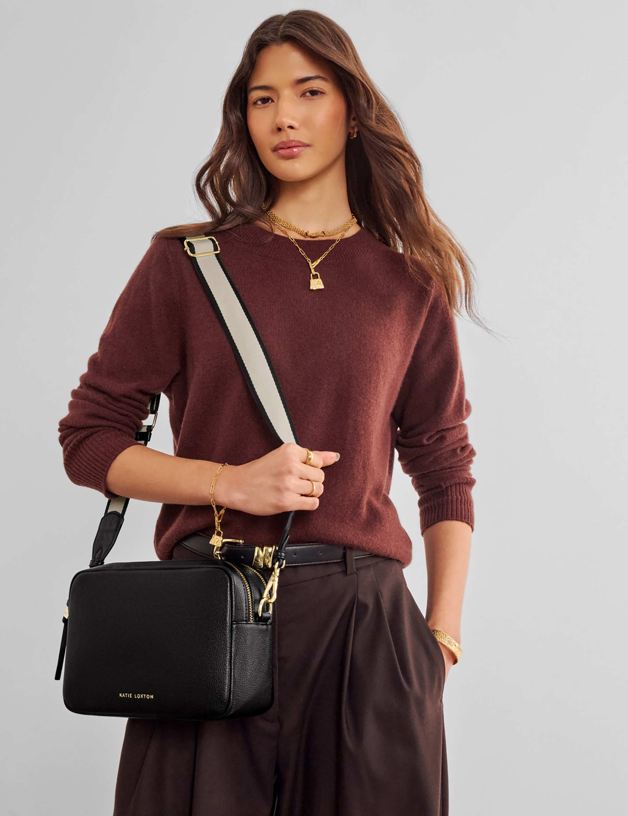 Faux Leather Cross Body Bag