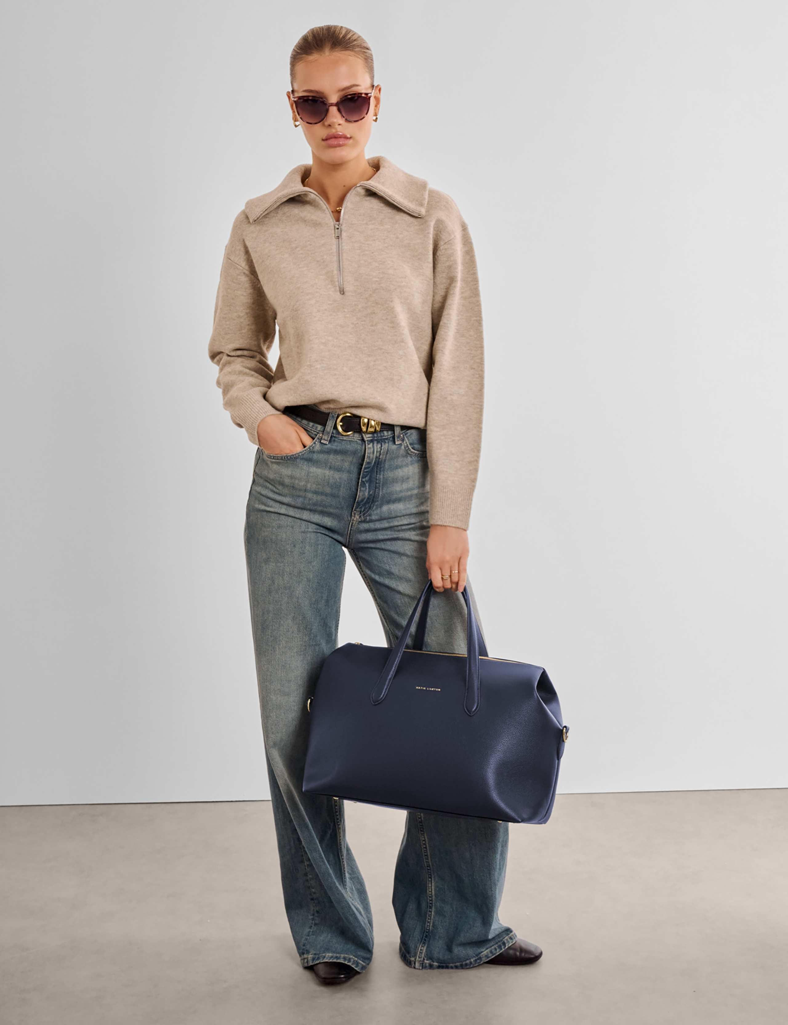 Faux Leather Weekend Cabin Bag