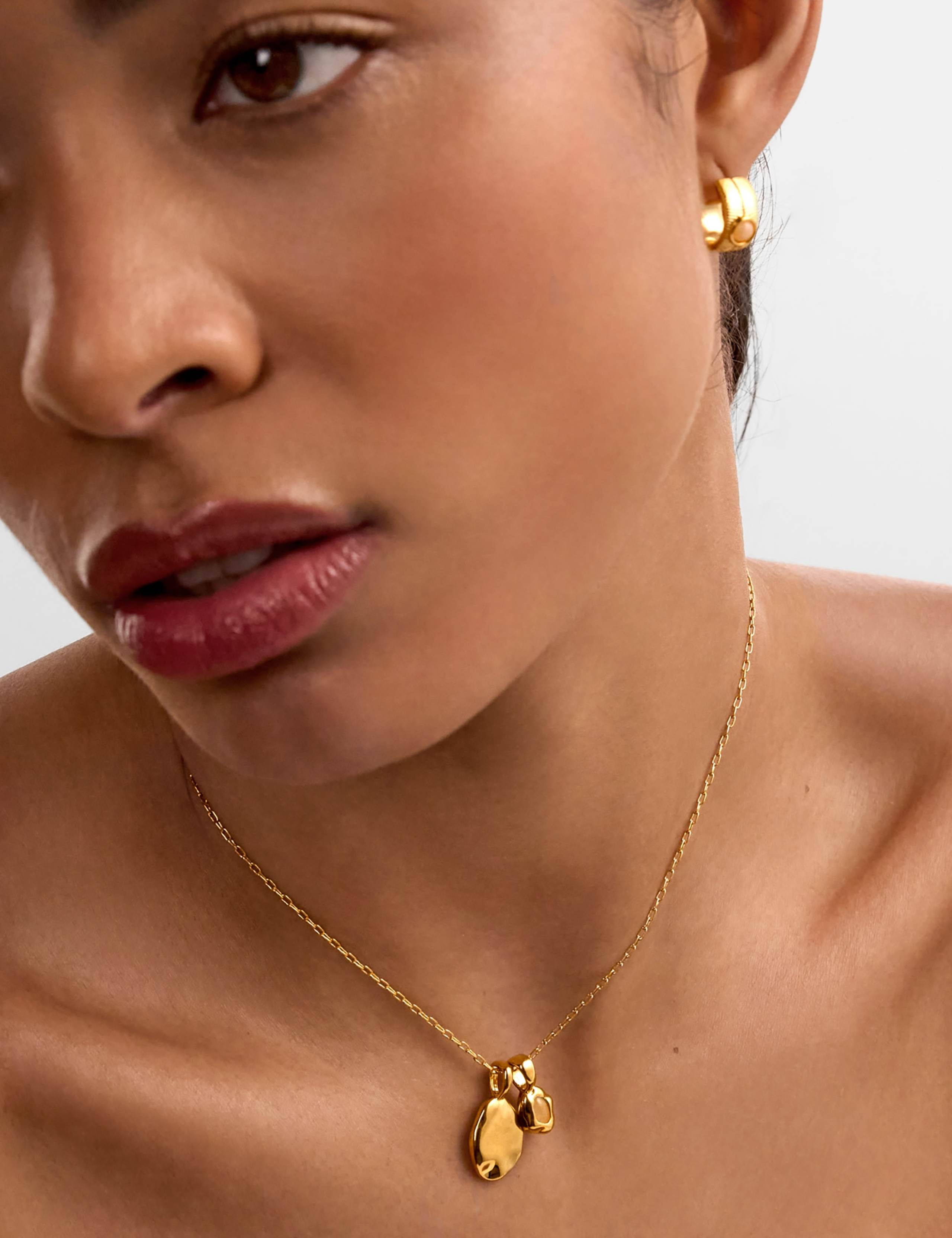 April Birthstone Rock Crystal Chain Necklace