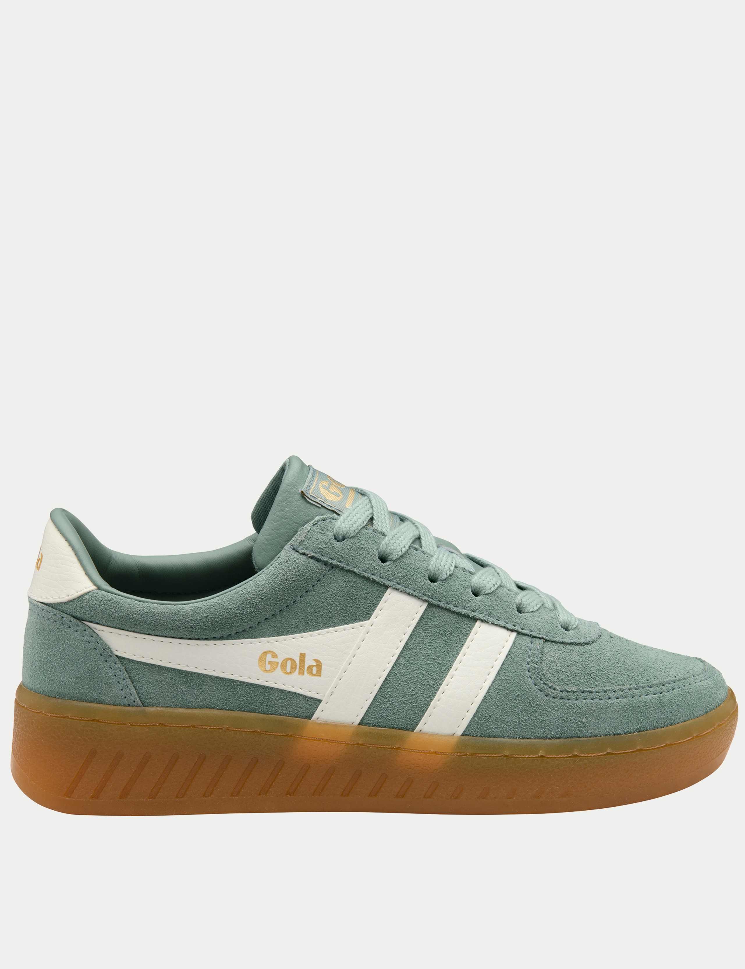 Grandslam Suede Lace Up Platform Trainers