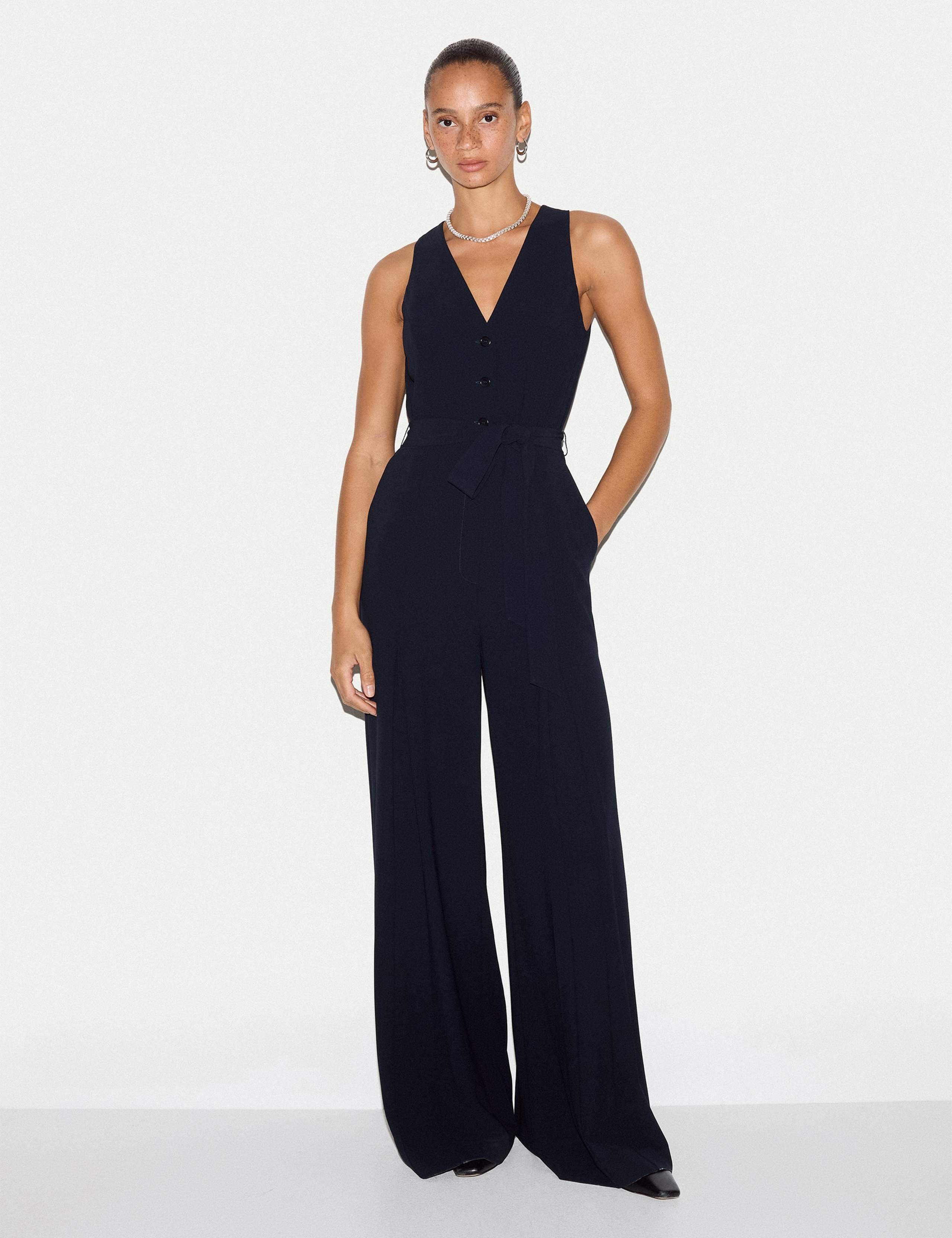 Sleeveless Tailored Jumpsuit