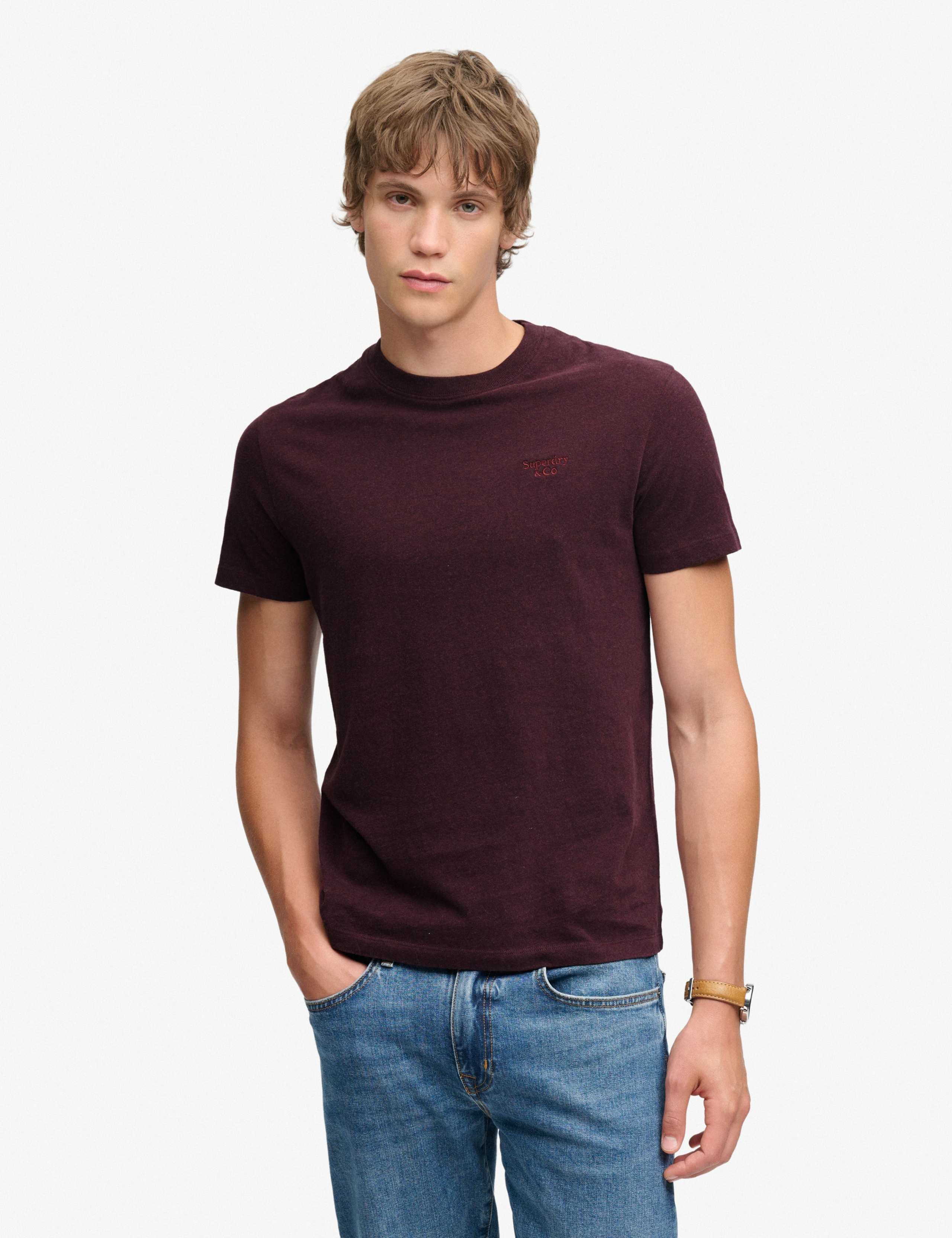 Slim Fit Pure Cotton Embroidered Logo T-Shirt
