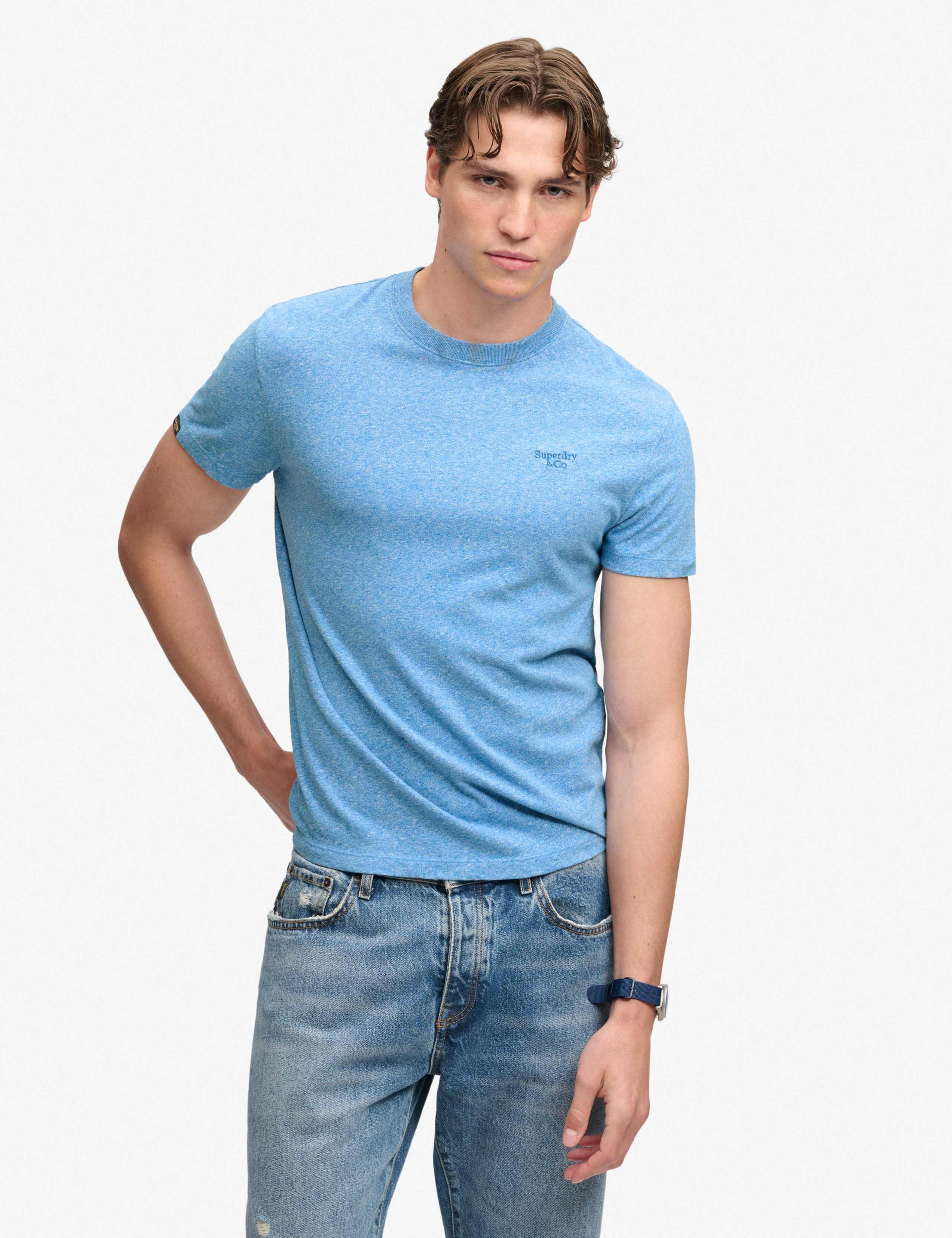 Slim Fit Pure Cotton Embroidered Logo T-Shirt
