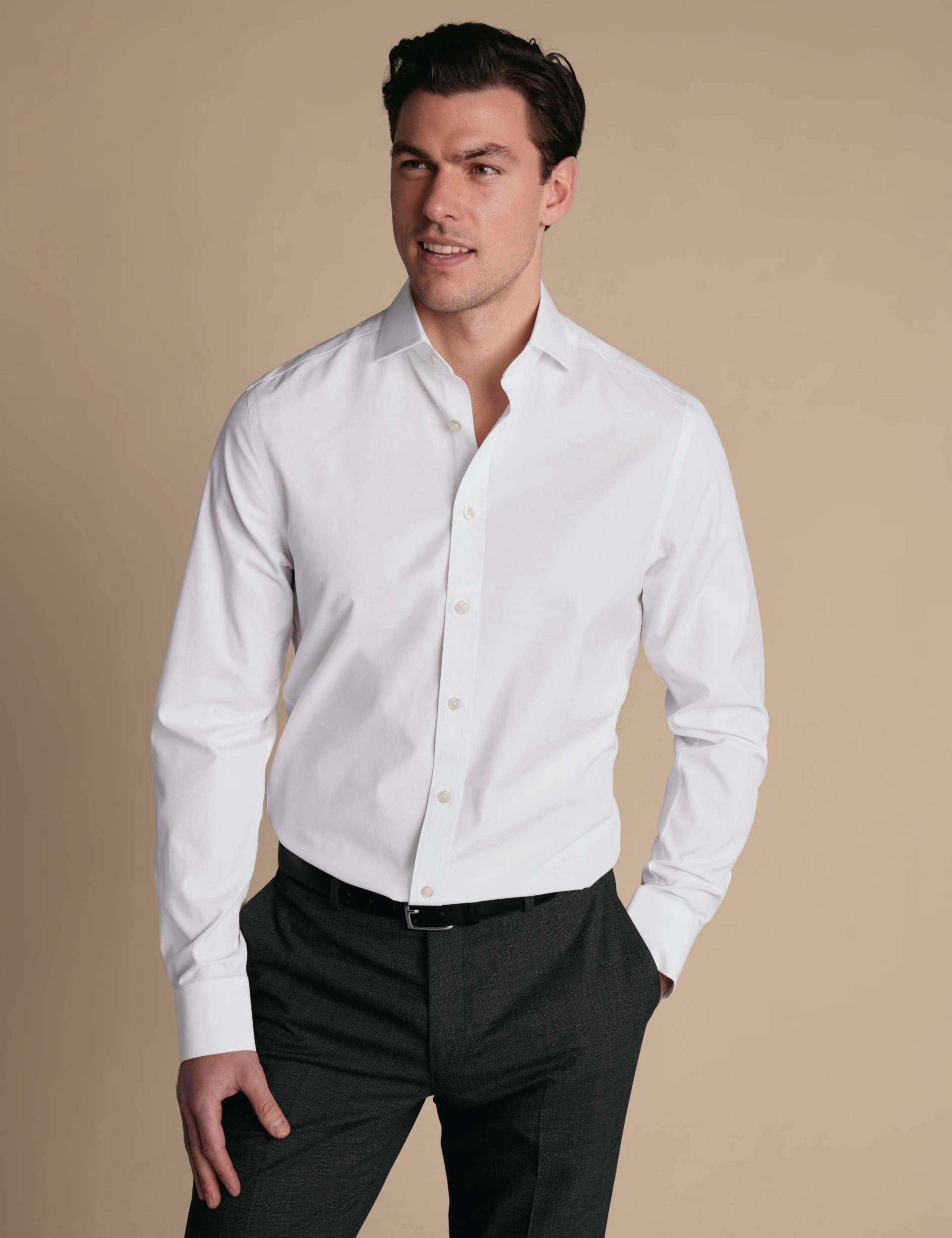 Tailored Fit Non Iron Pure Cotton Shirt