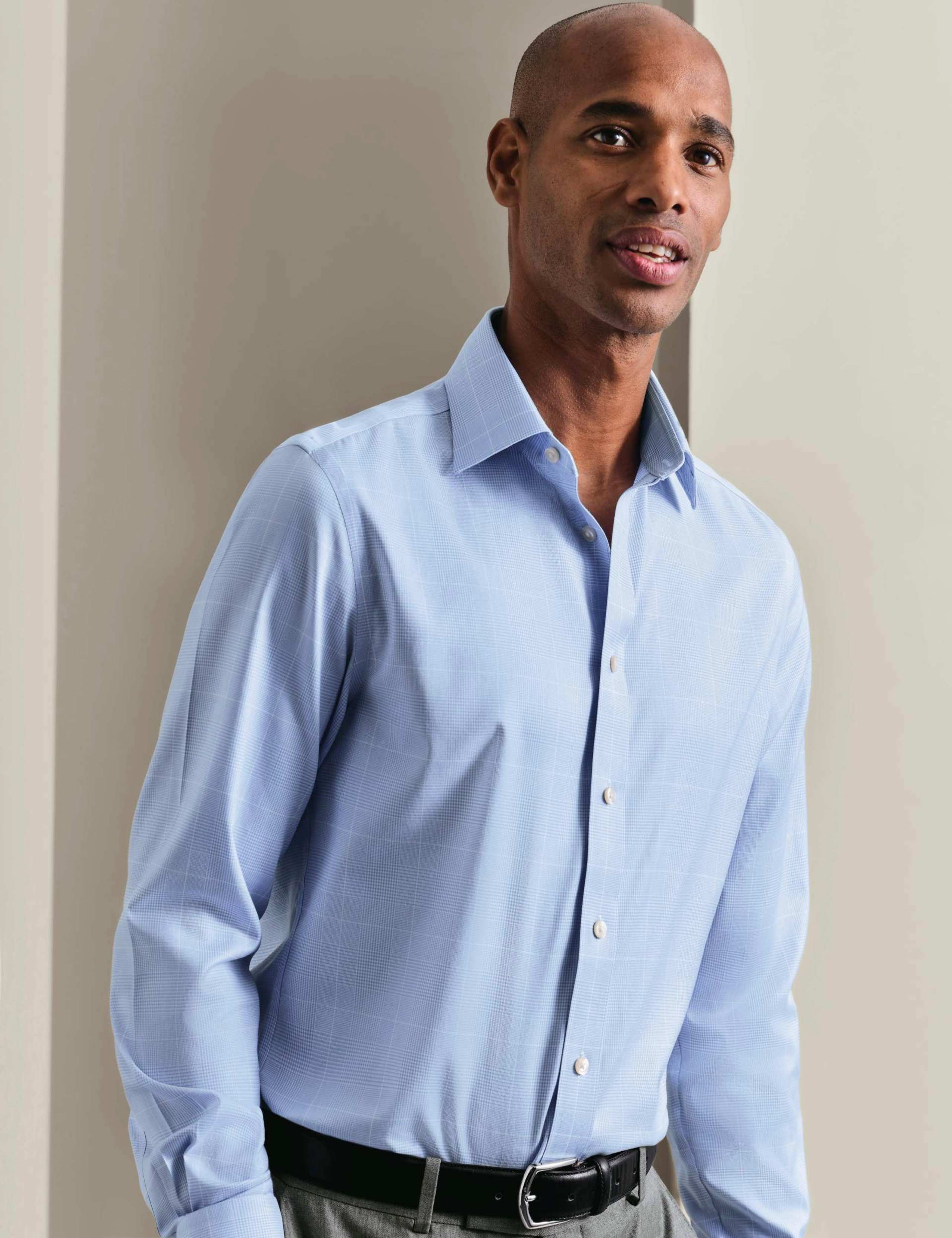 Slim Fit Non Iron Pure Cotton Check Shirt