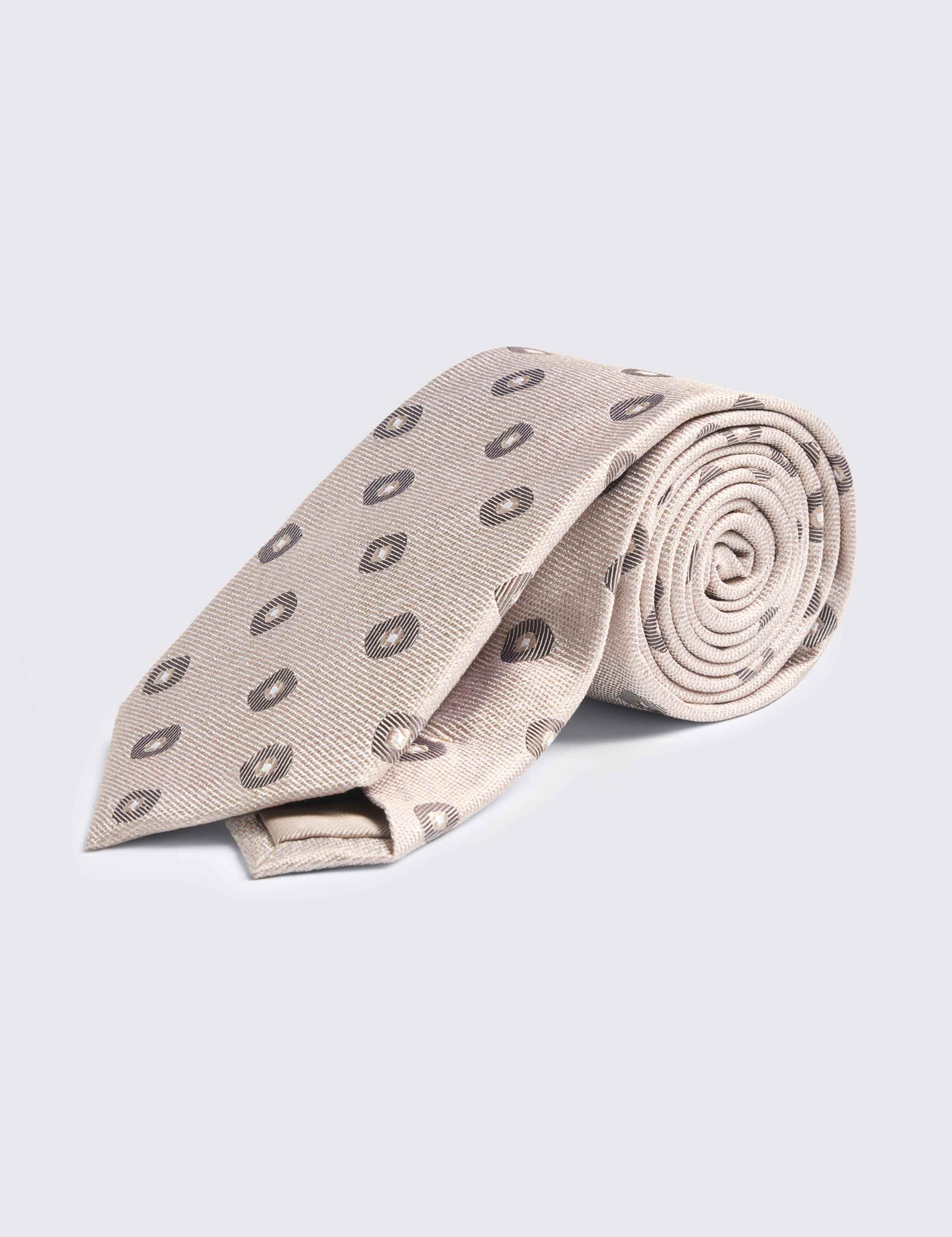 Geometric Pure Silk Tie