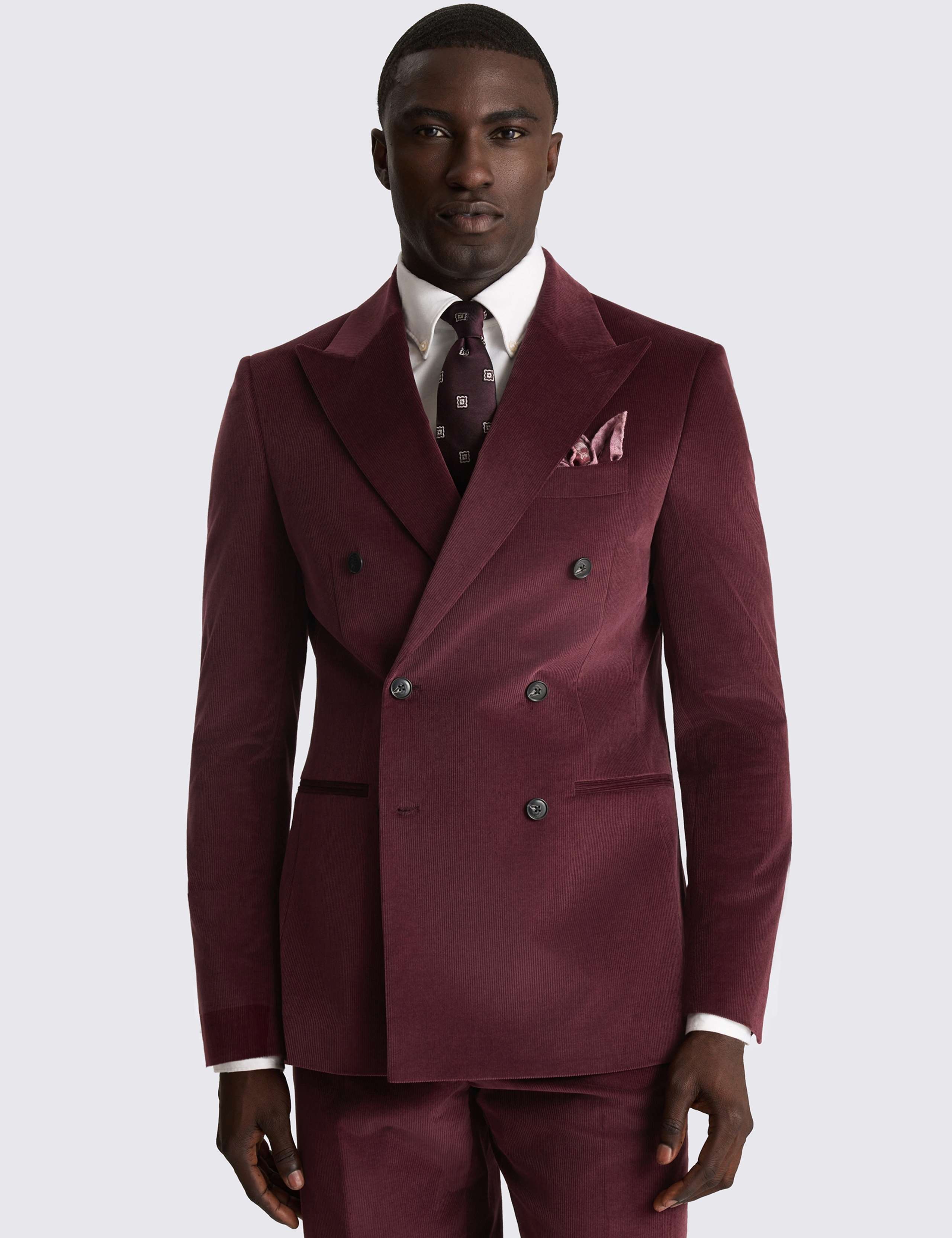 Tailored Fit Cord Stretch Suit Jacket