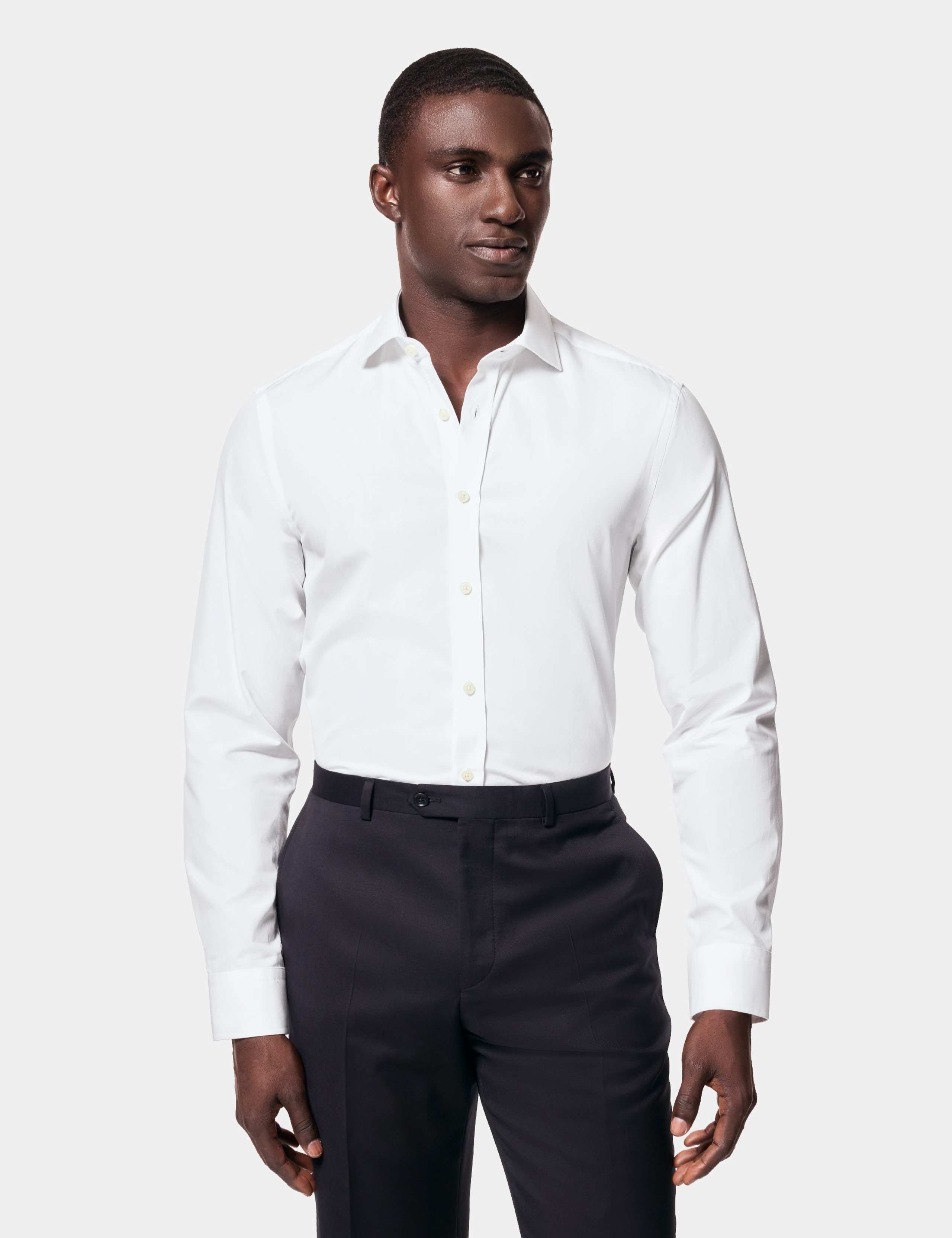Slim Fit Pure Cotton Poplin Shirt