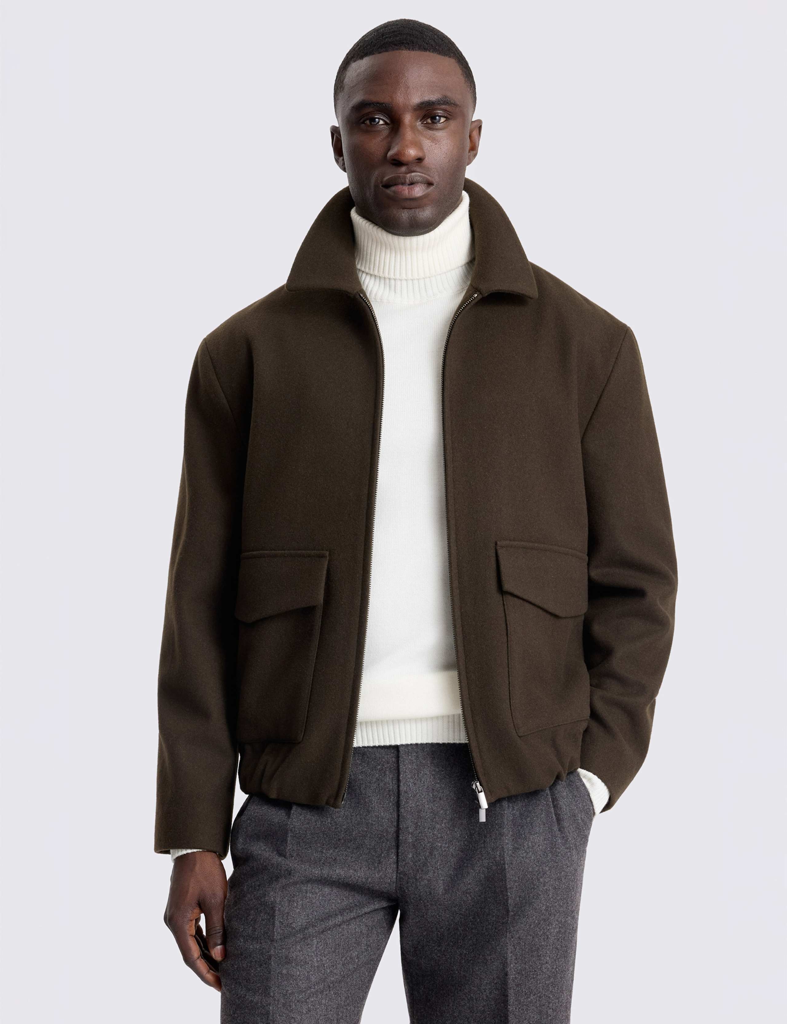 Wool Rich Harrington Jacket