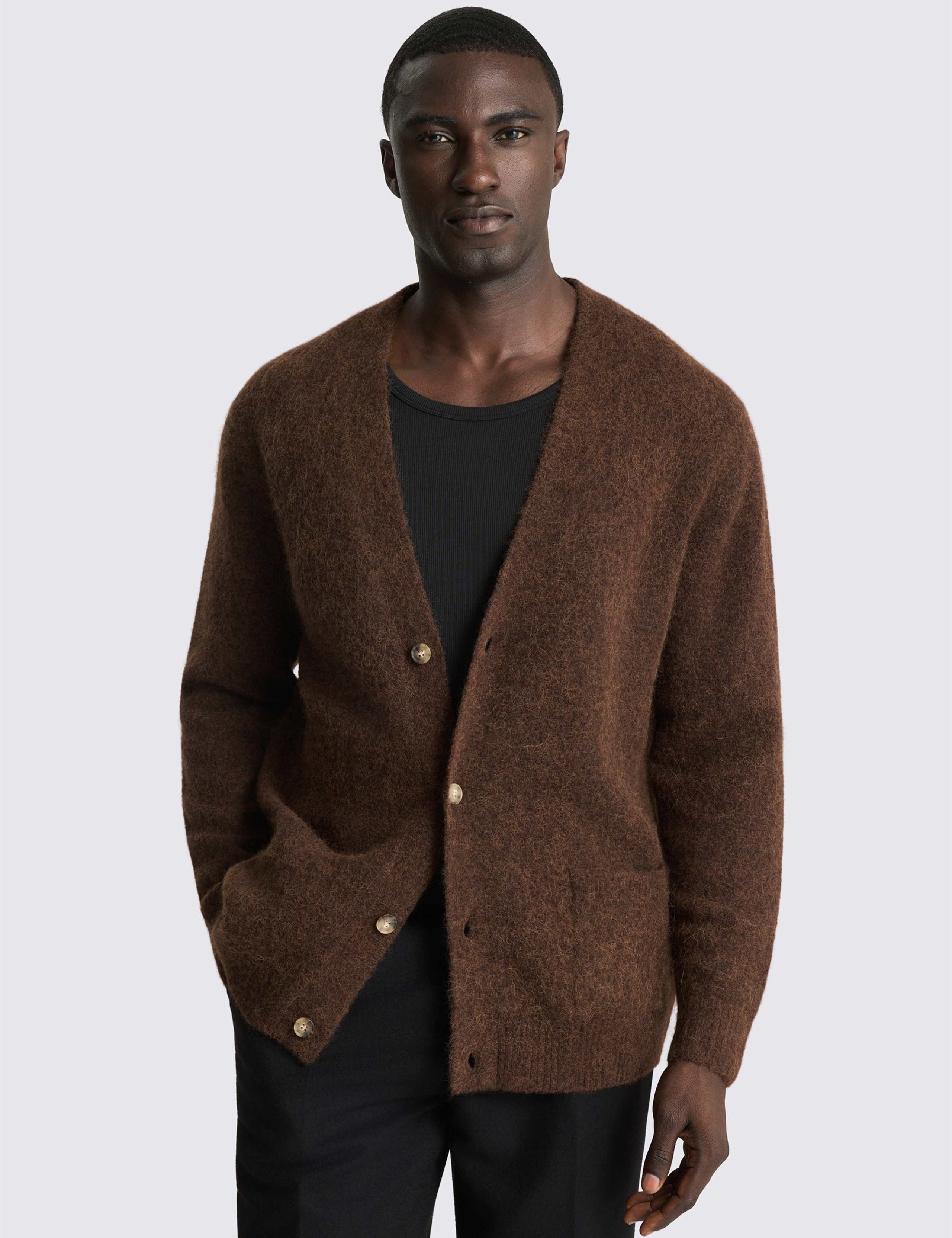 Merino Wool Blend Cardigan