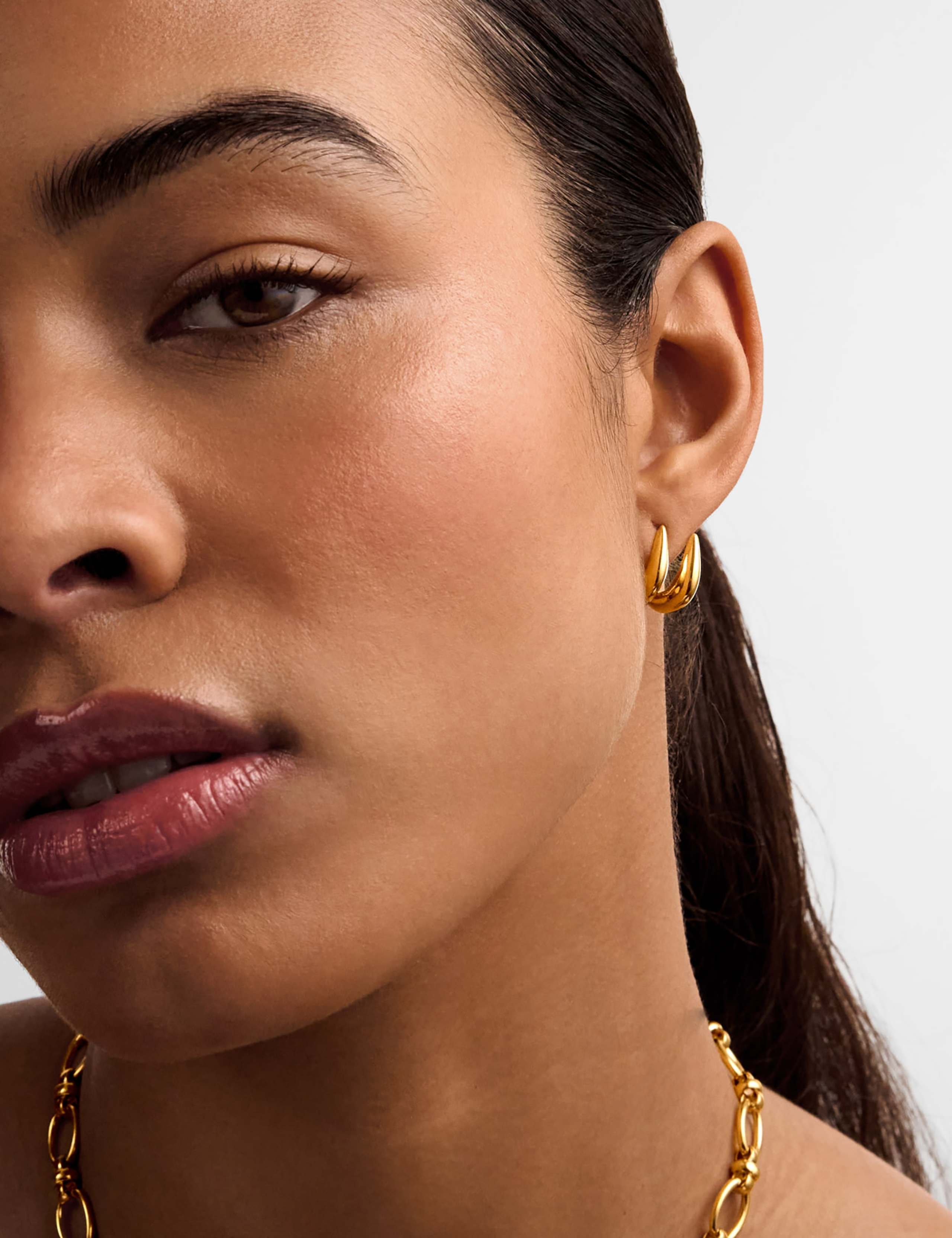 Gold Plated Hoop Earrings