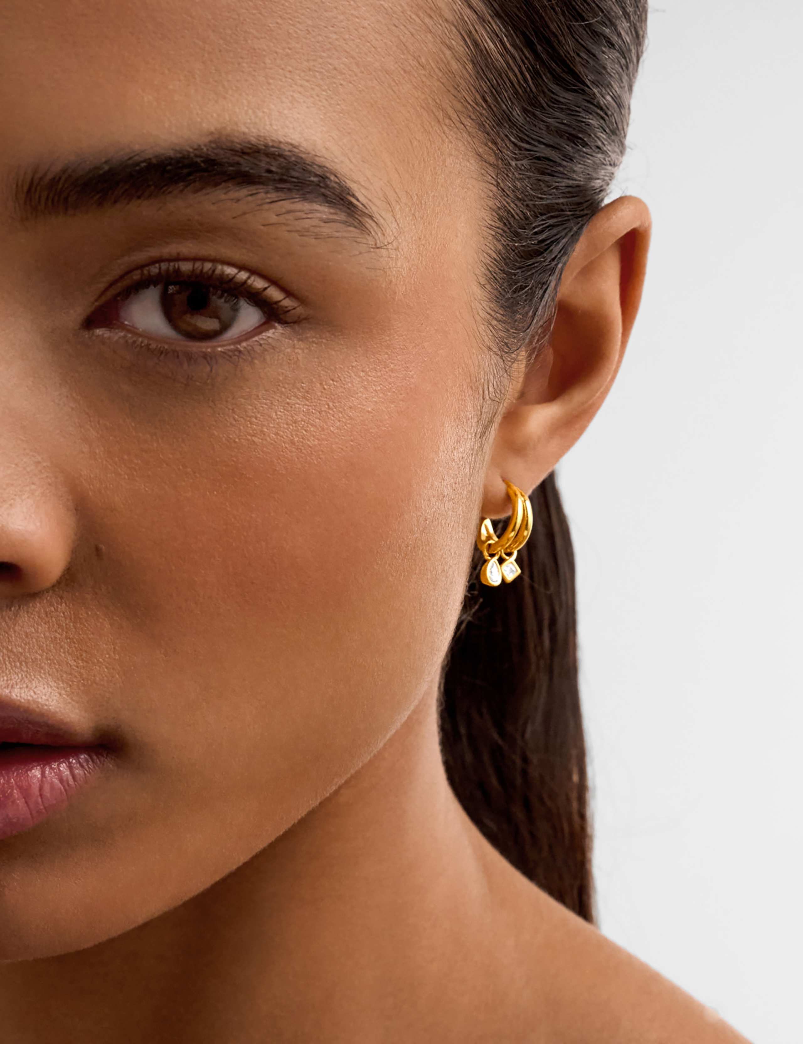 Gold Plated Hoop Earrings