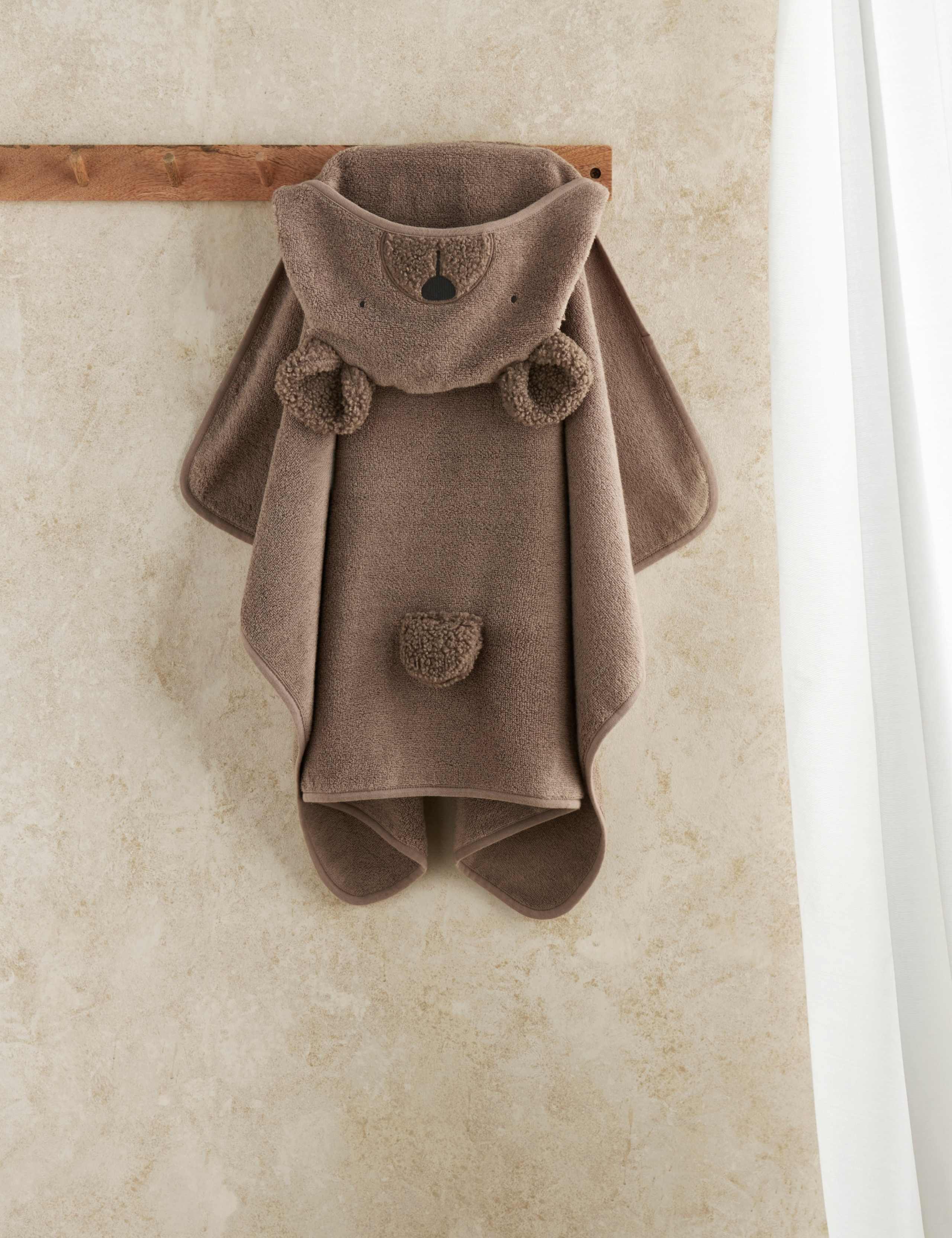 Pure Cotton Hooded Bear Towel