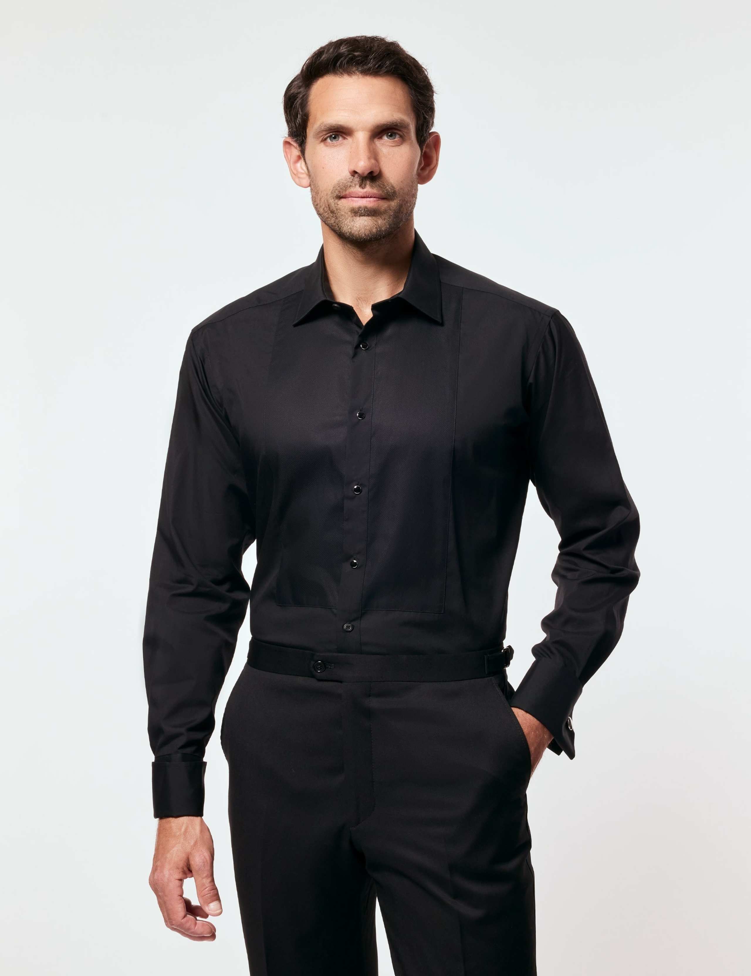 Regular Fit Waffle Evening Shirt