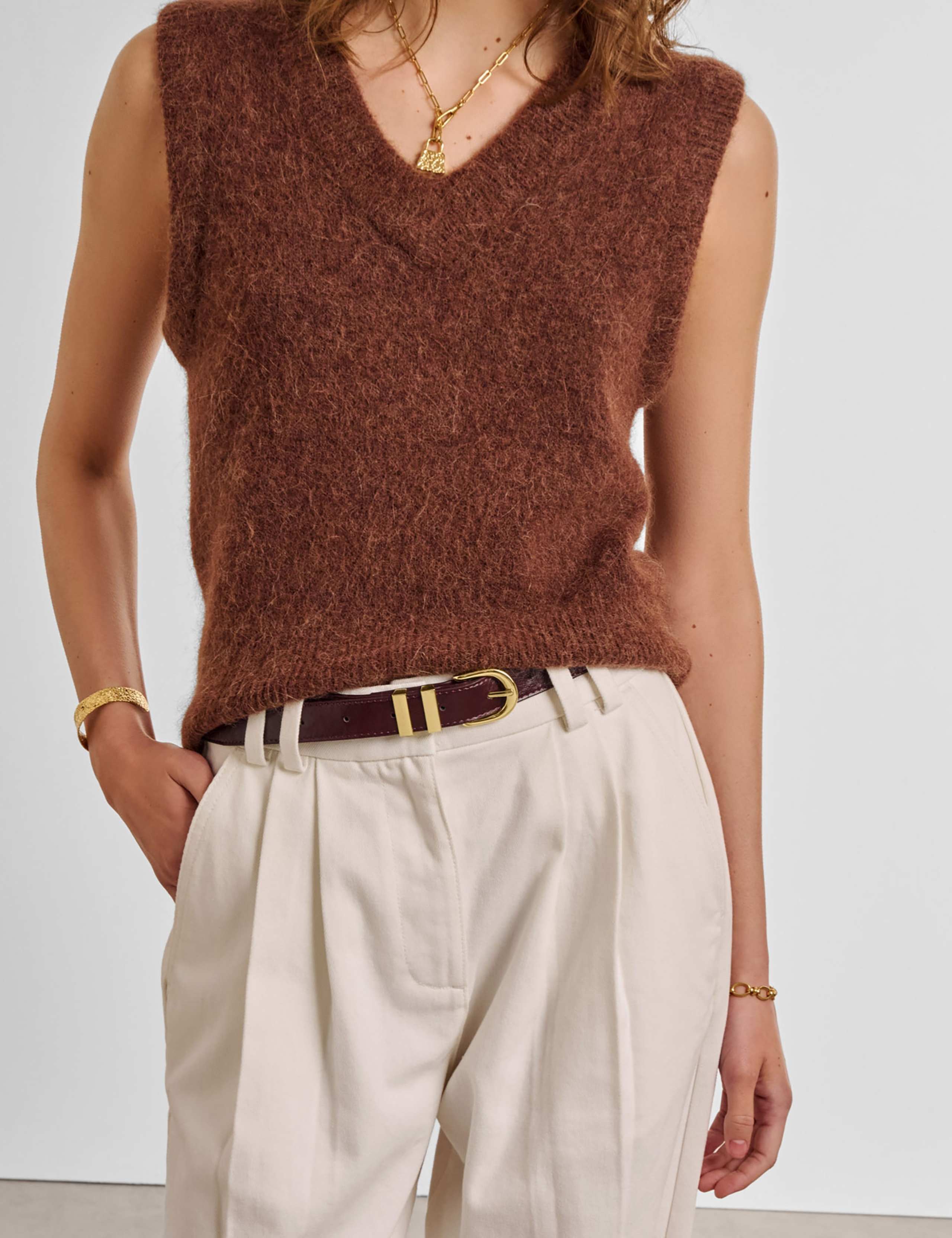 Faux Leather Buckle Jeans Belt