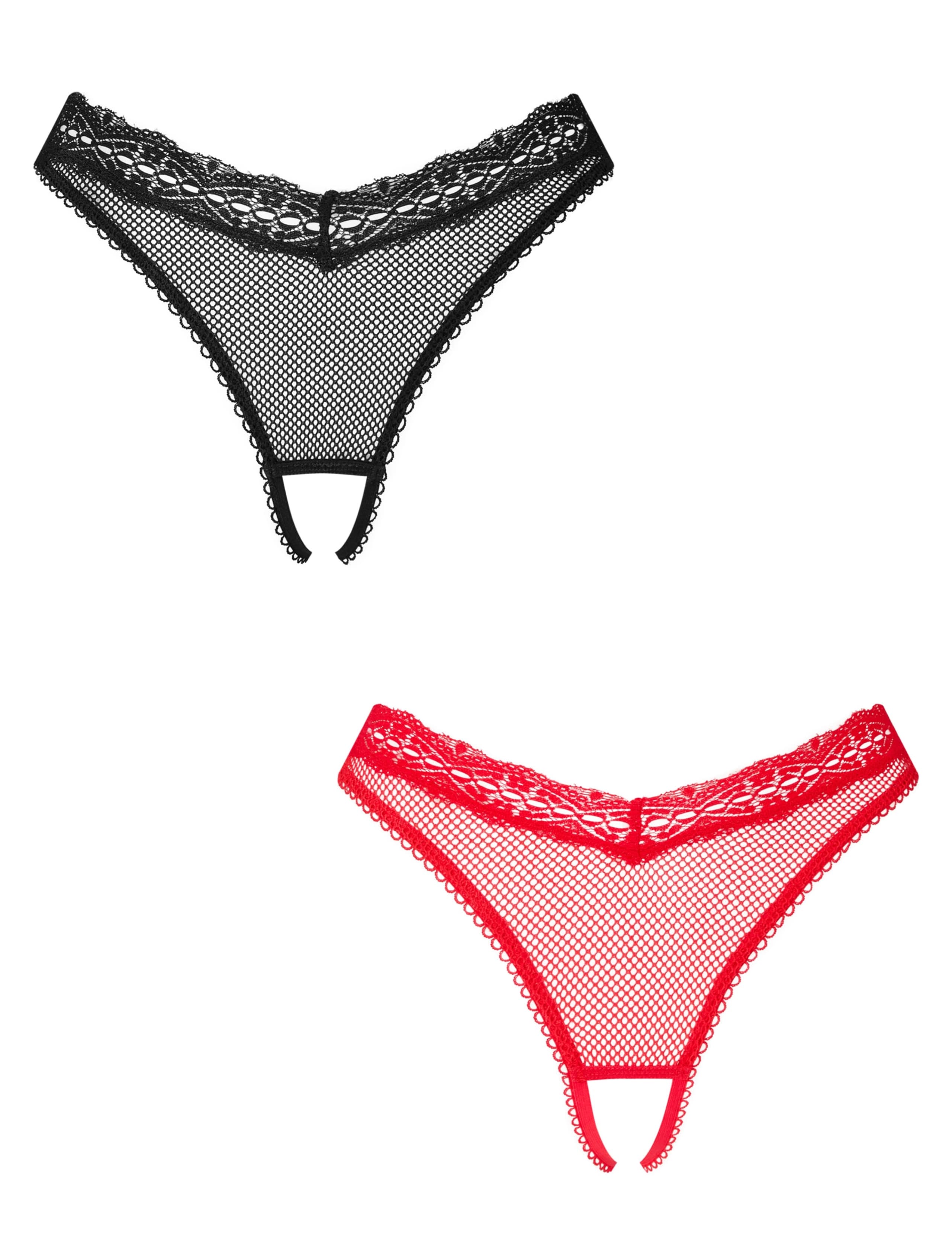 2 Pack Lace Brazilian Knickers