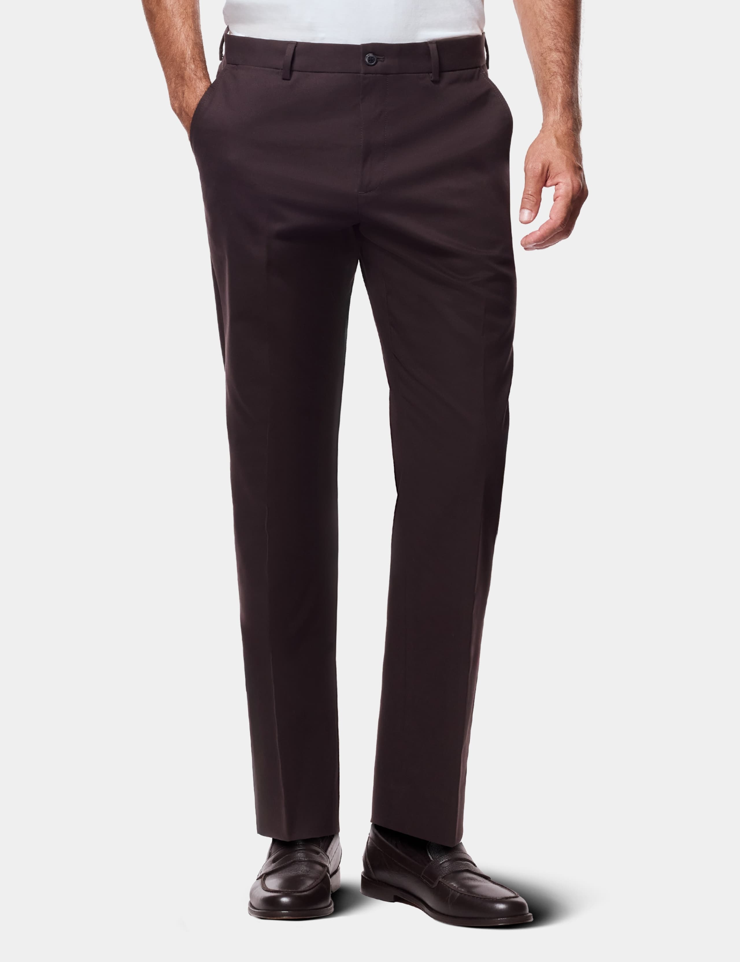 Regular Fit Easy-Iron Brushed Twill Chinos