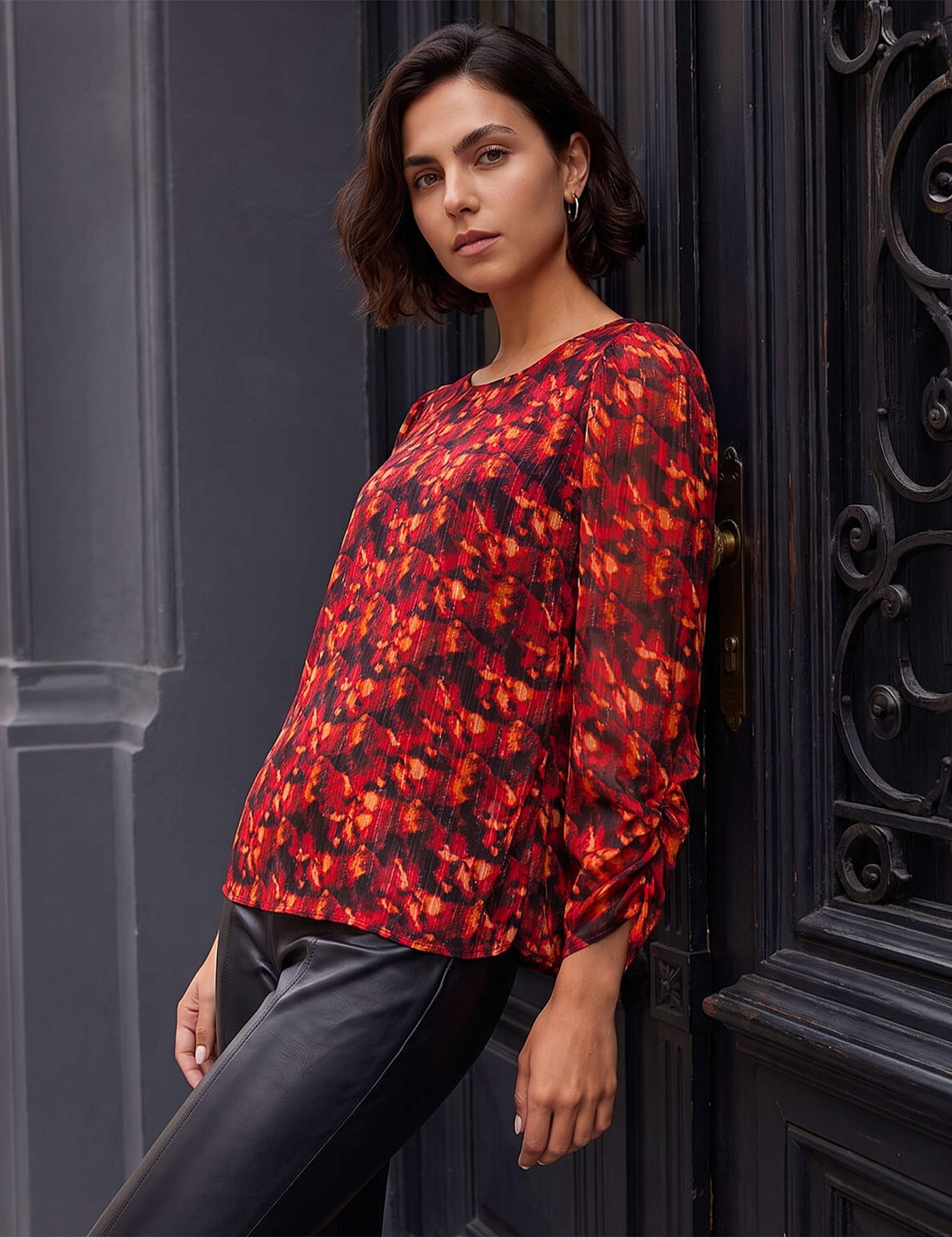 Satin Printed Top