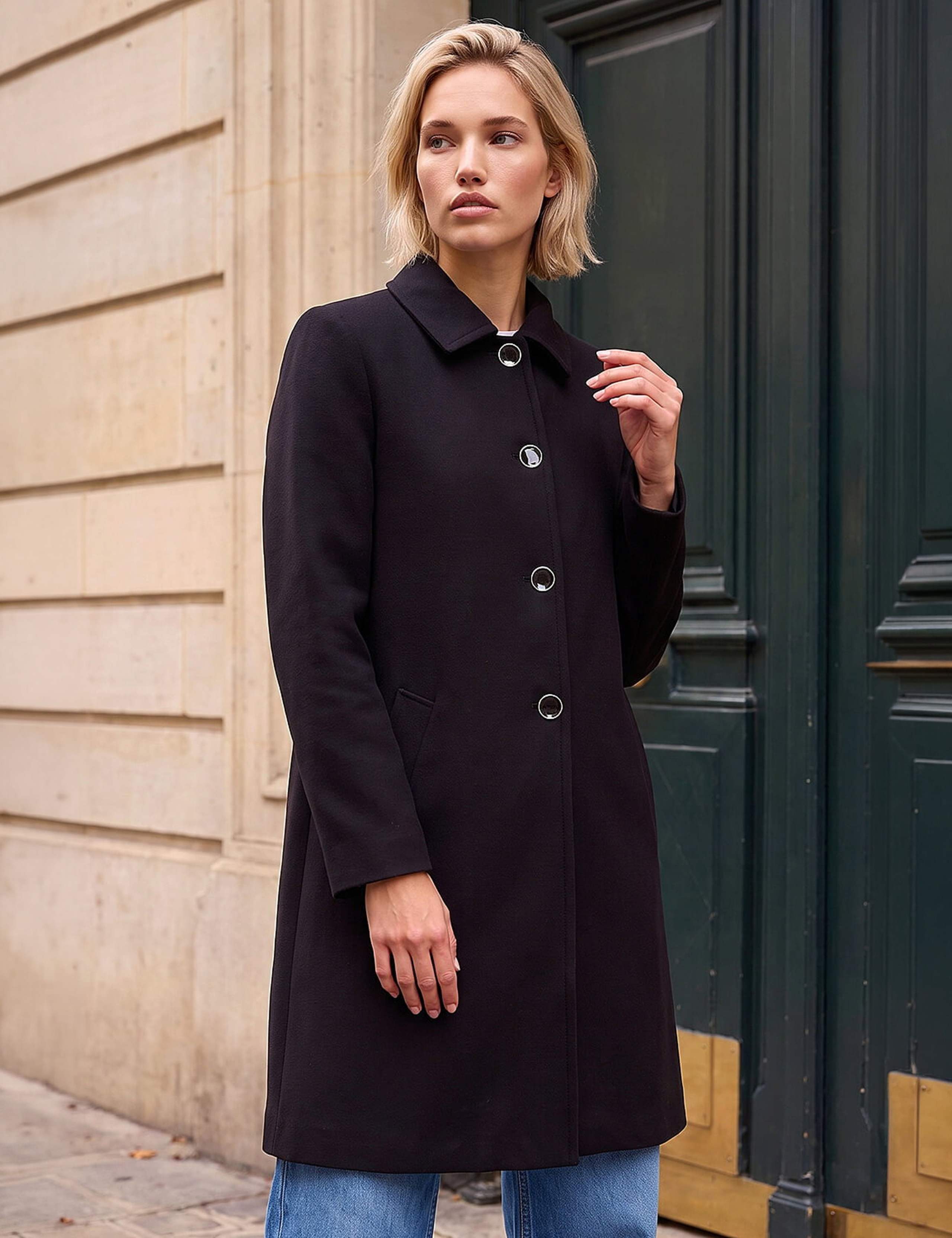 Tailored Swing Coat