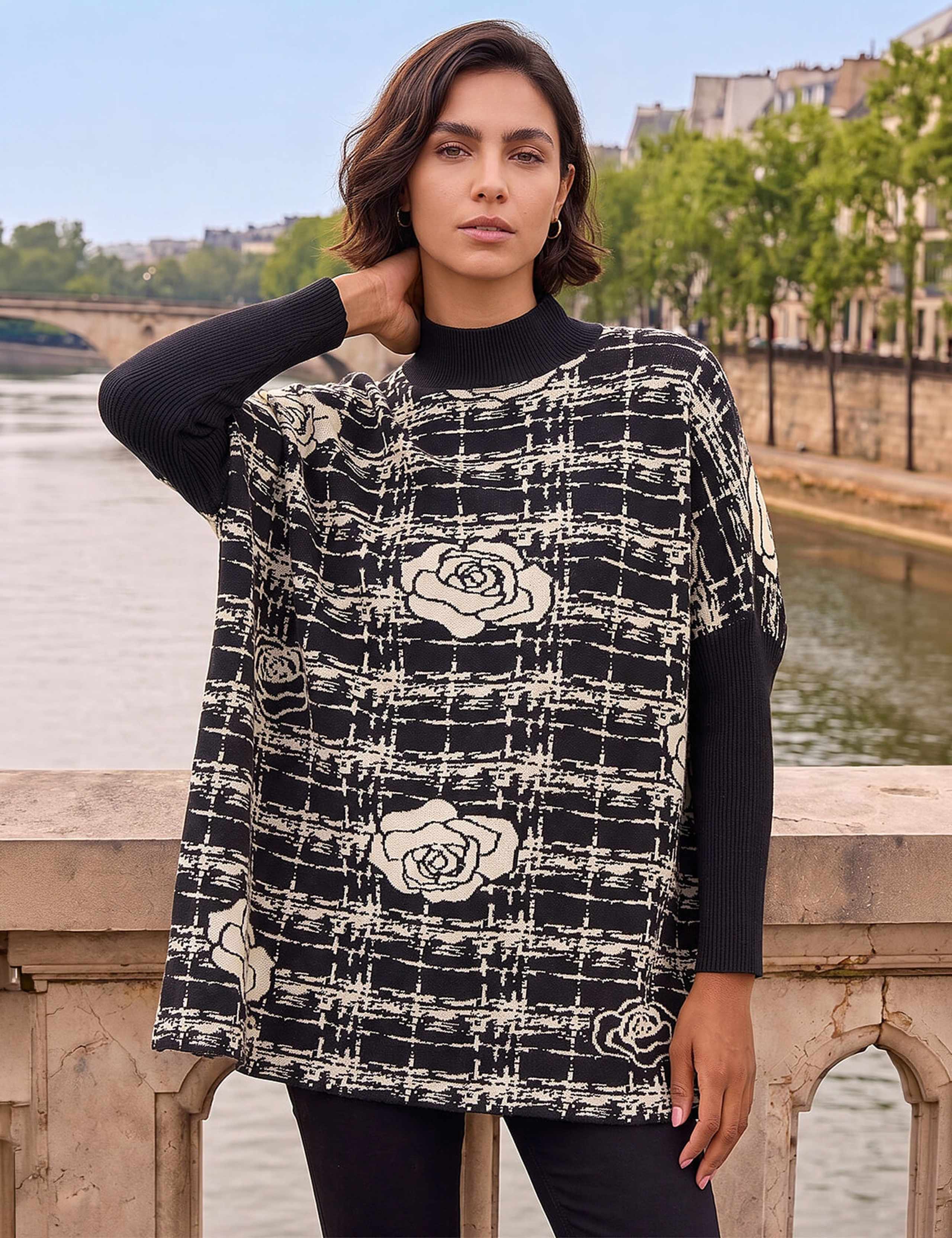 Checked Relaxed Jumper