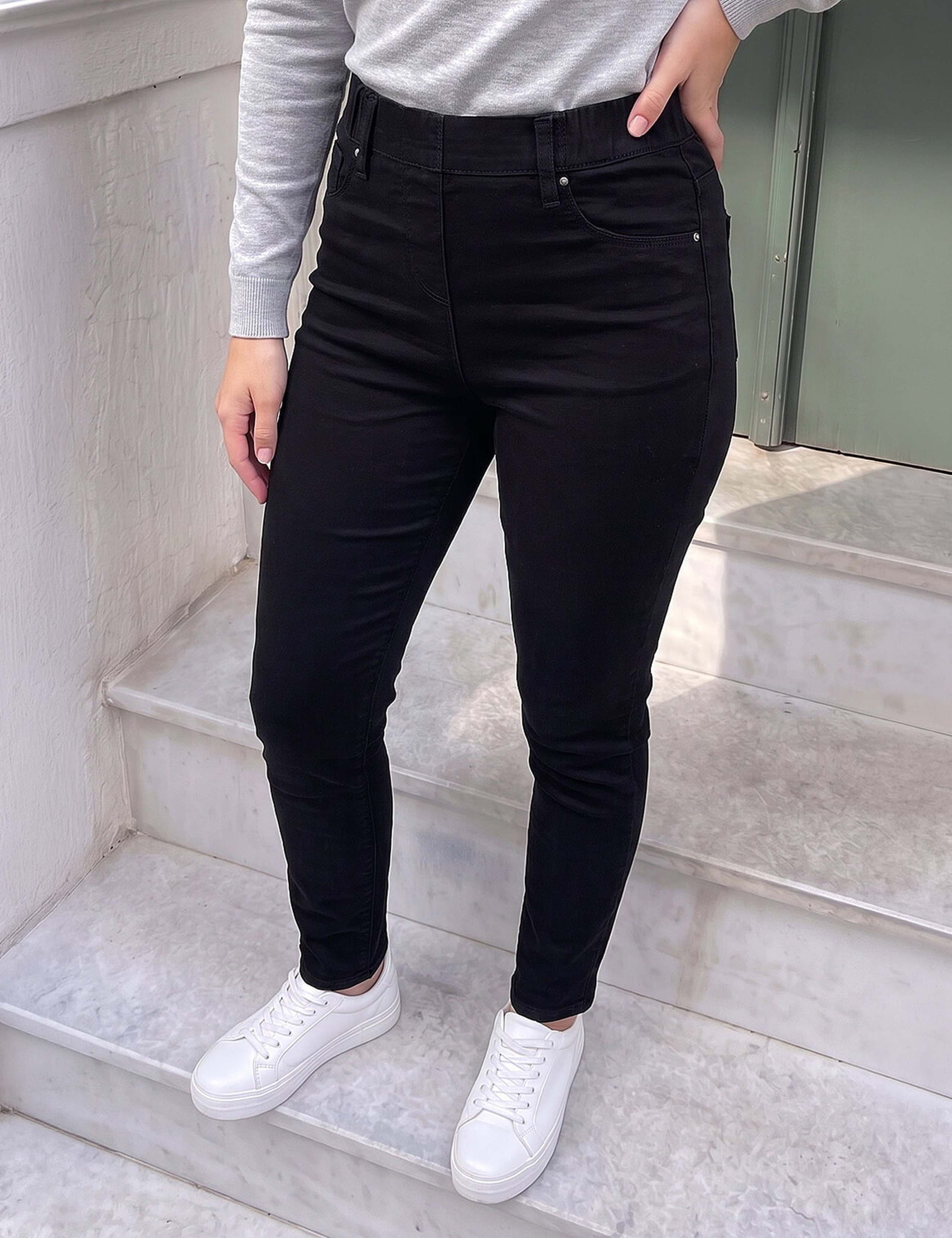 Stretch Denim Elasticated Waist Jeggings